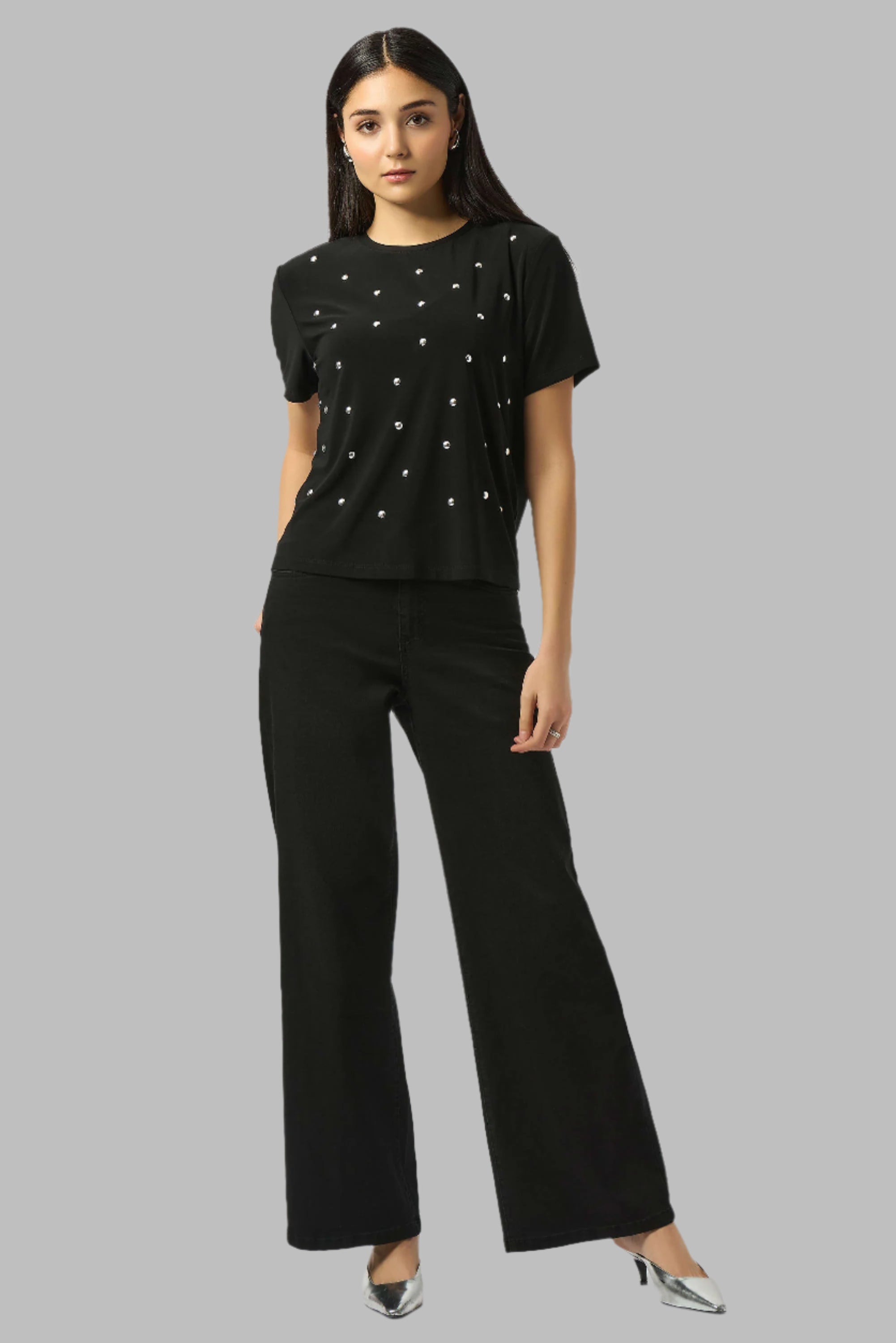 Goldie - Classic Wide Leg Stretch Jeans