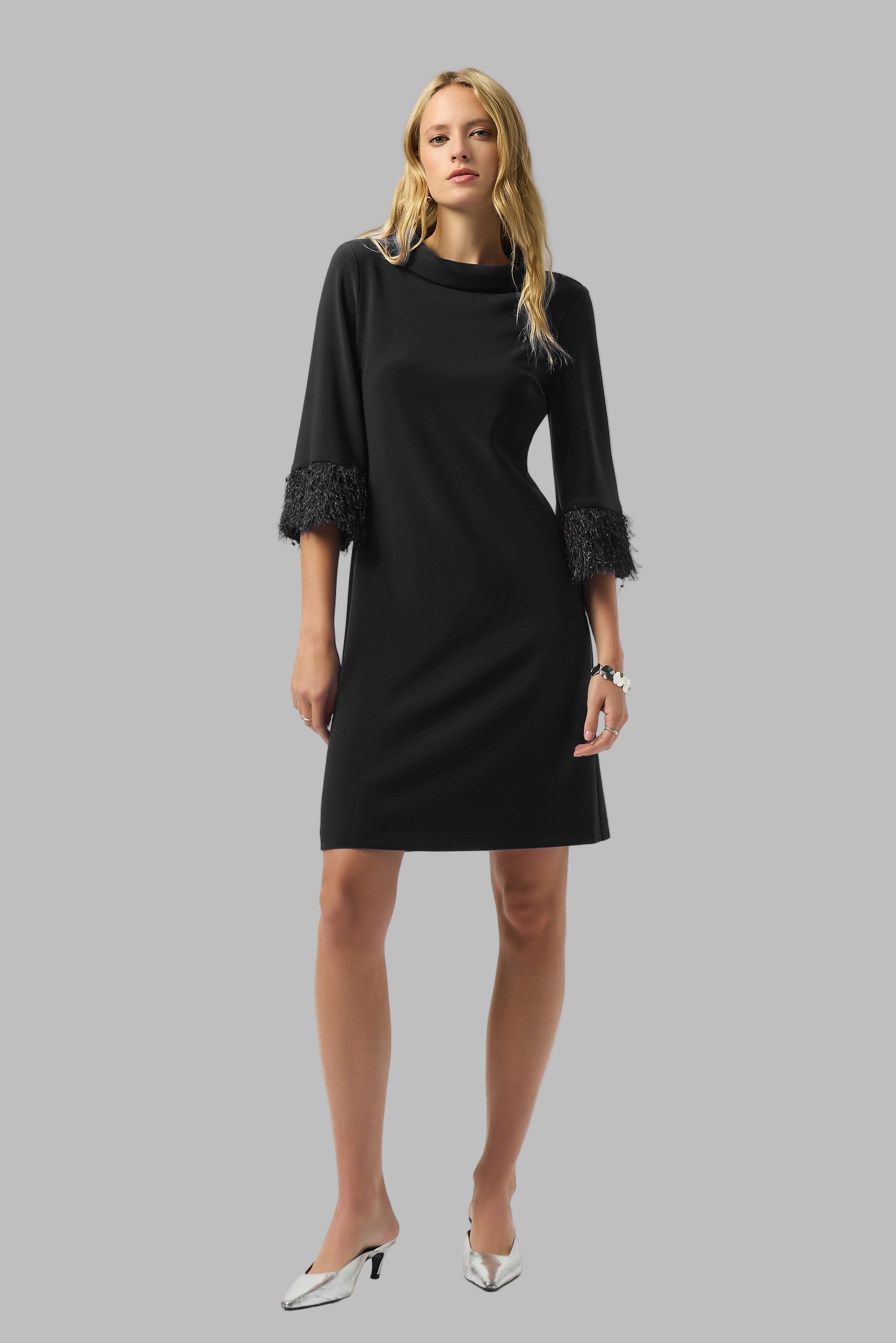 Silky Knit & Novelty A-Line Dress