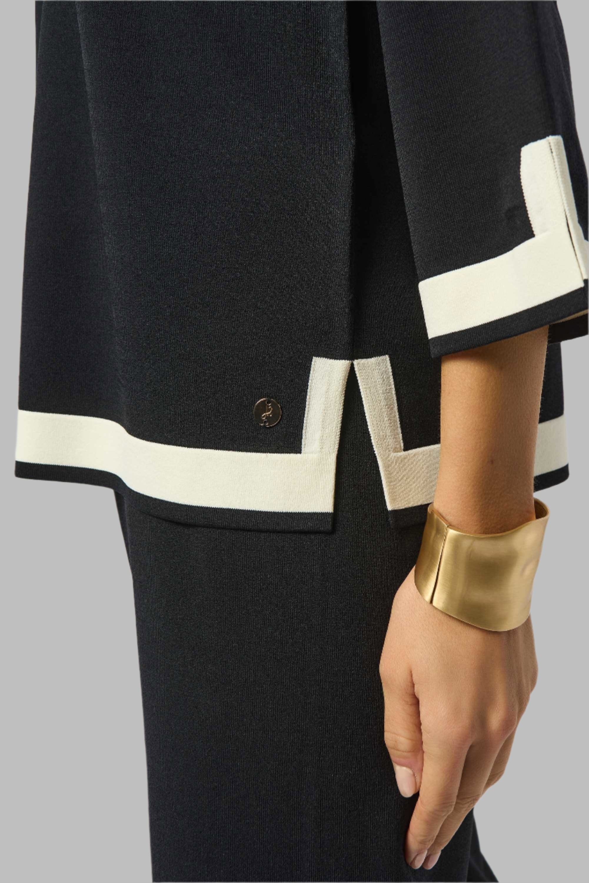 Sweater Knit Colour Block Top