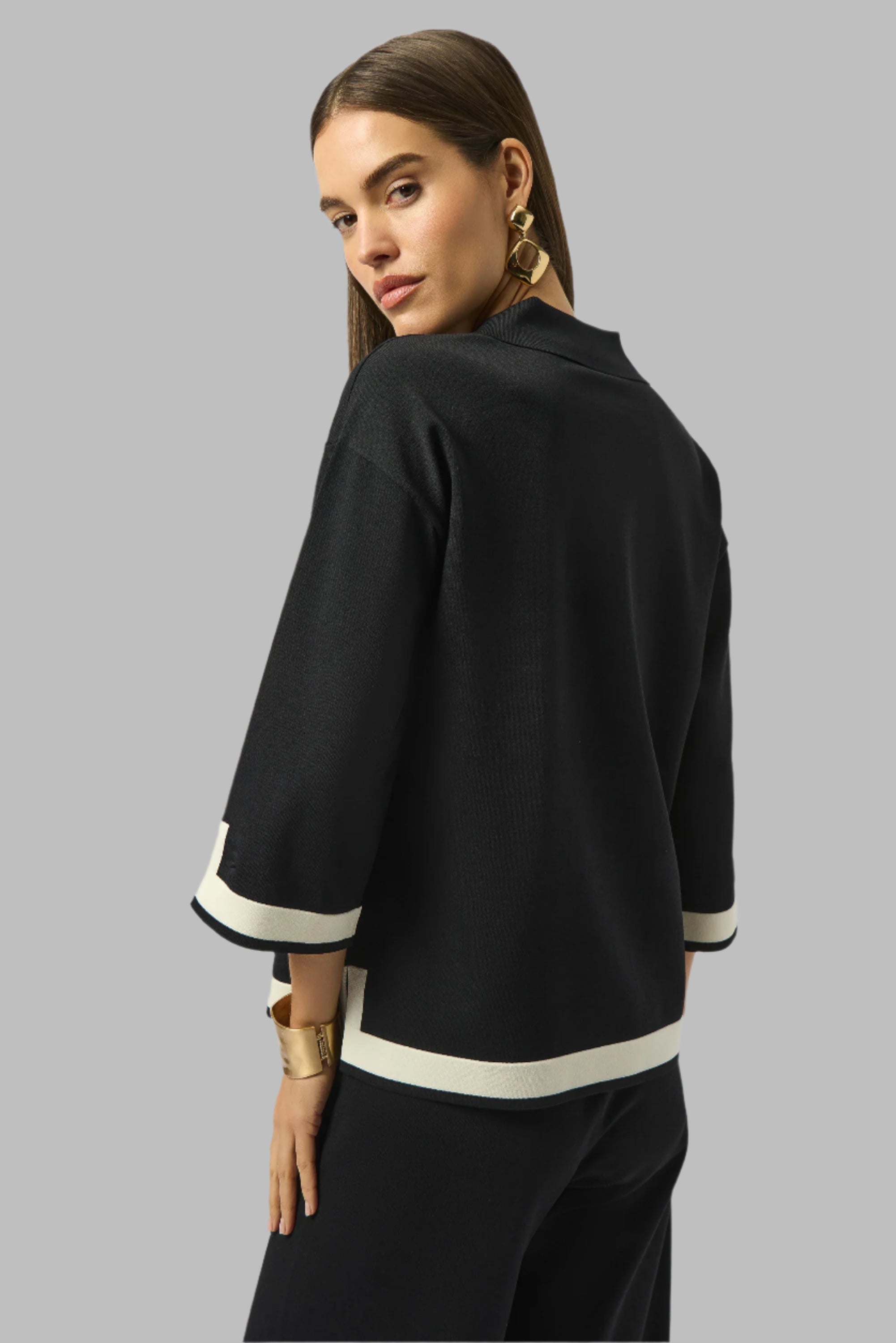 Sweater Knit Colour Block Top