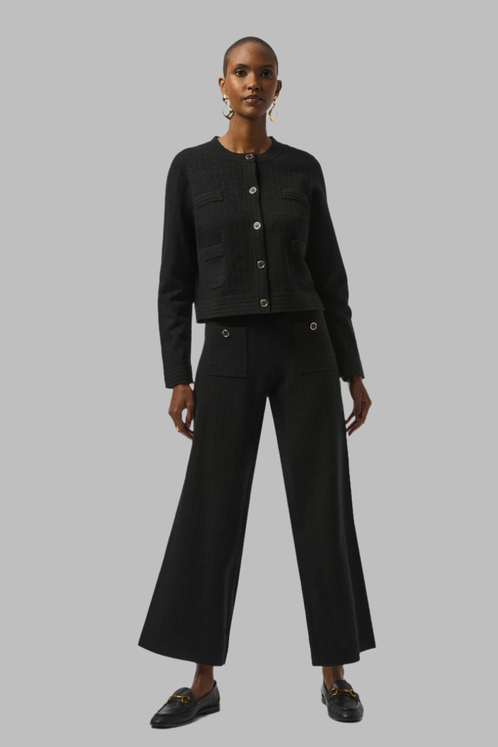 Sweater Knit Straight Leg Pants