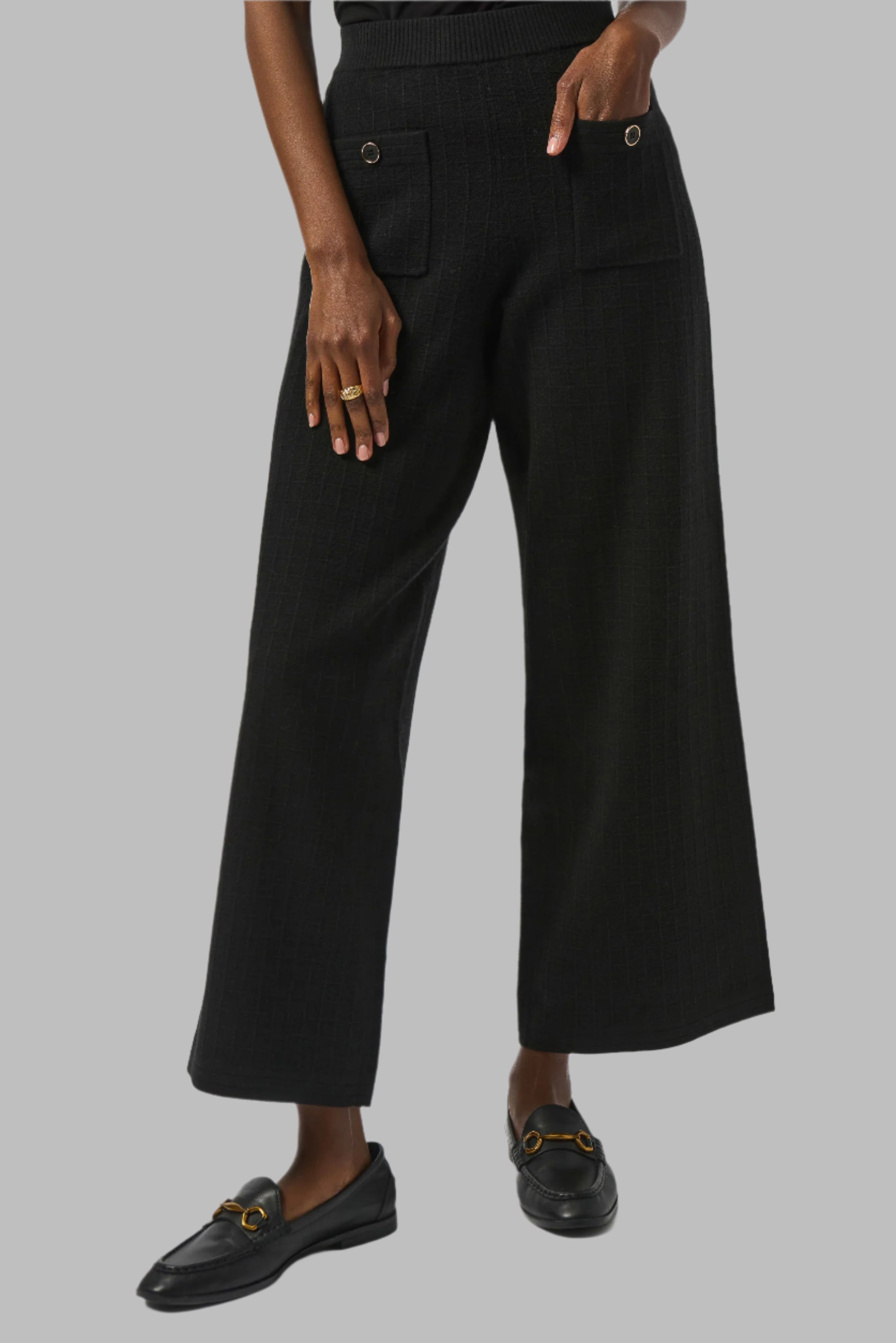 Sweater Knit Straight Leg Pants