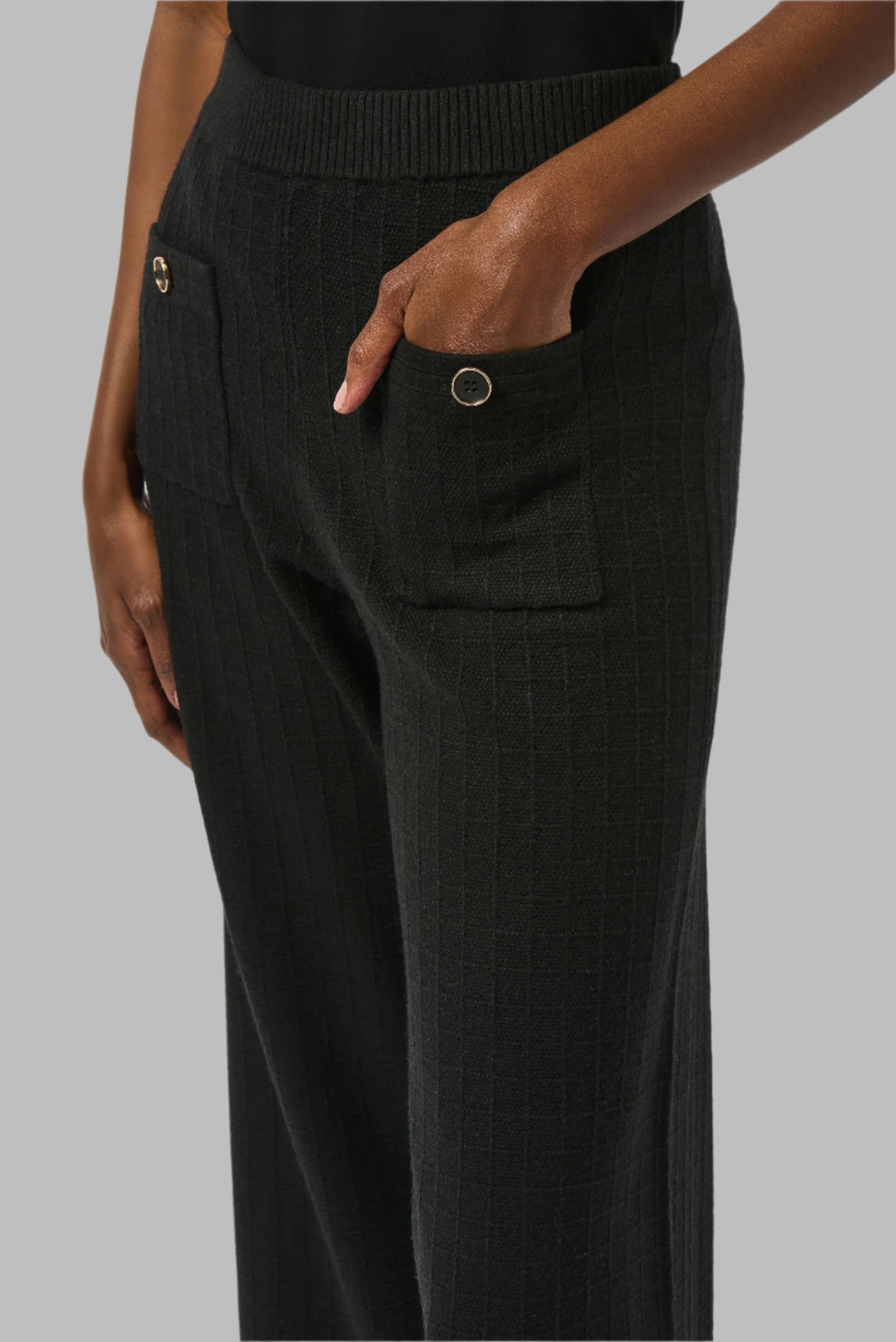 Sweater Knit Straight Leg Pants