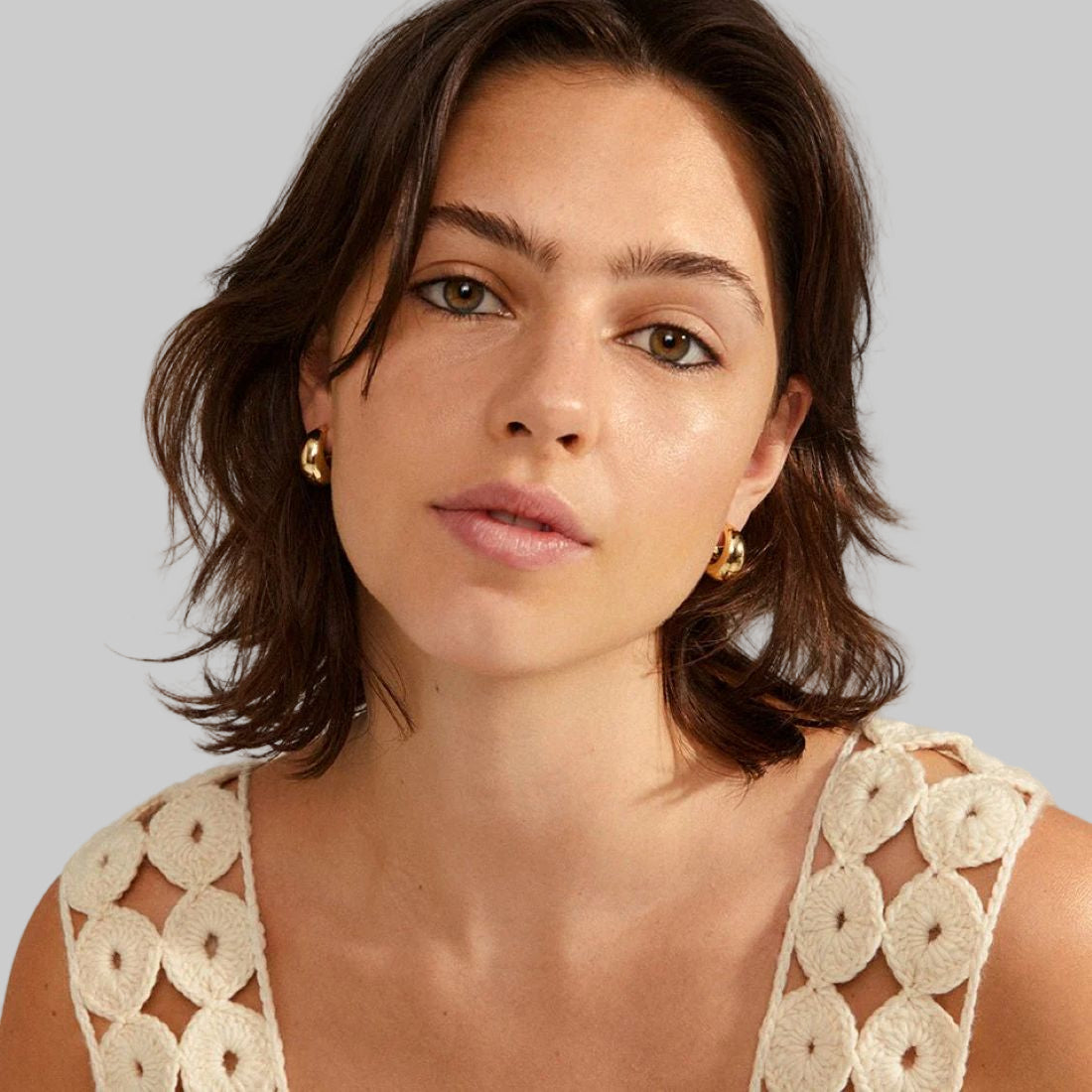 Amber Recycled Chunky Hoops