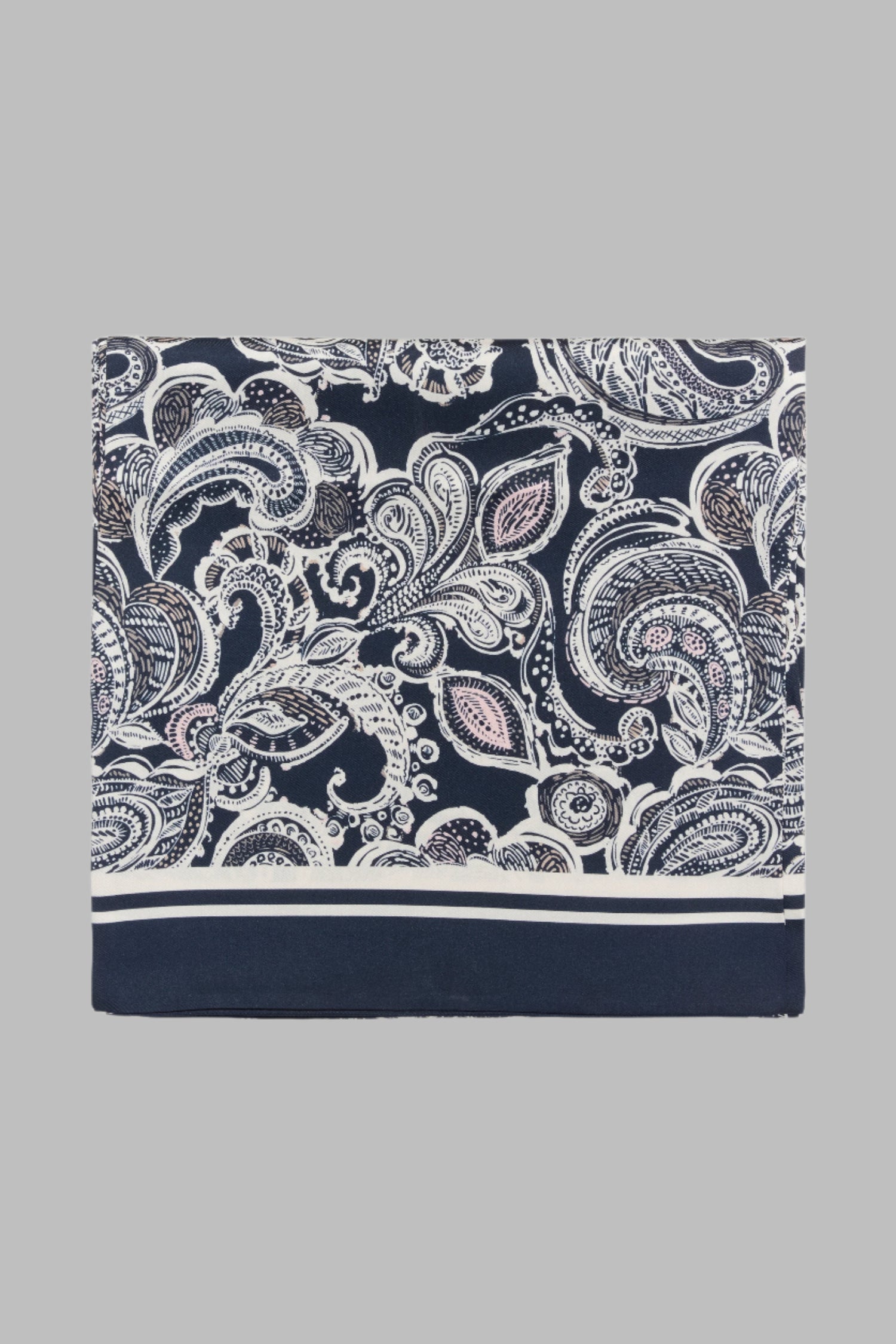 NajiaPW Paisley Print Scarf