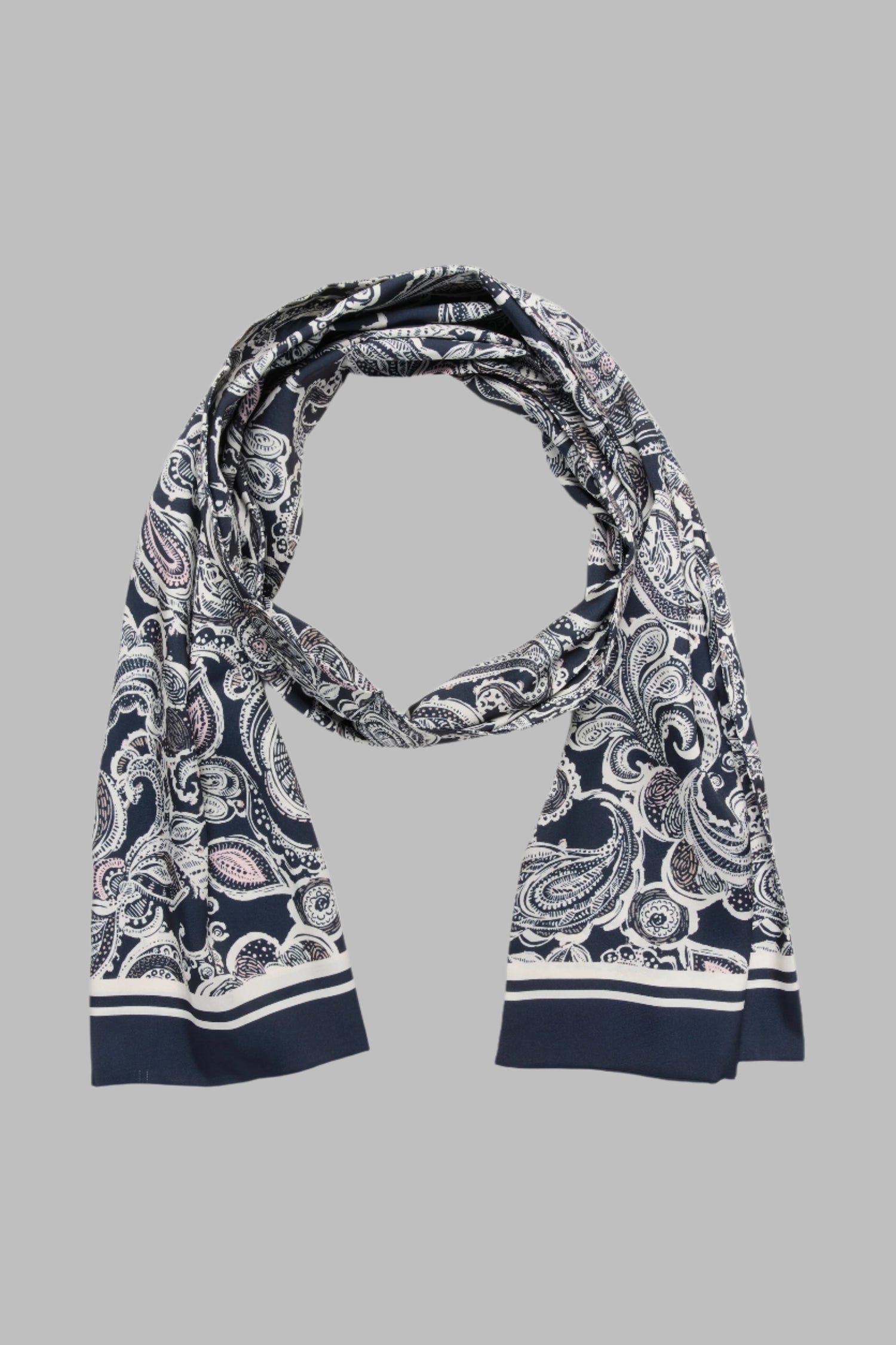 NajiaPW Paisley Print Scarf