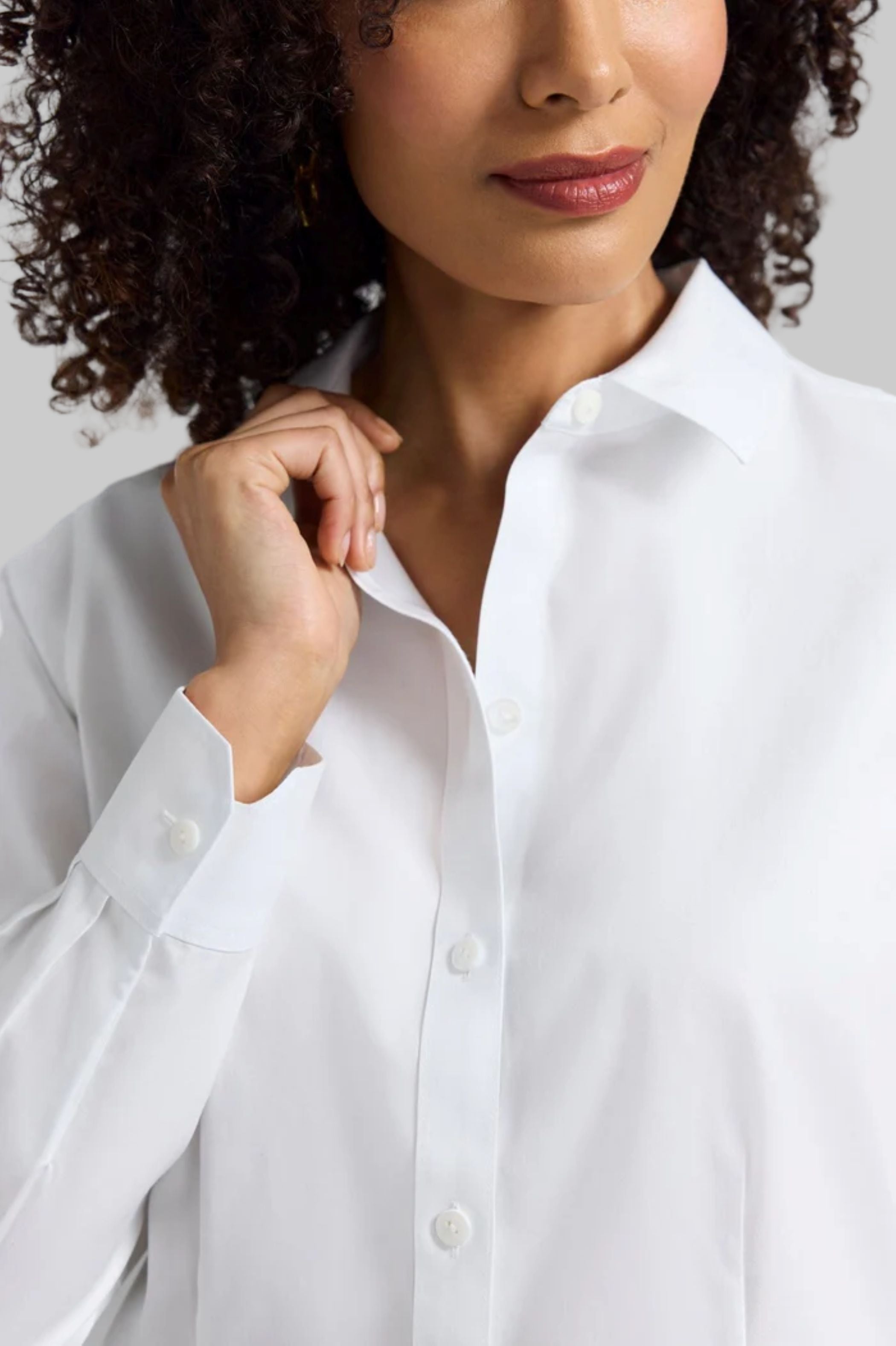 Dianna No Iron Pinpoint Long Sleeve Shirt