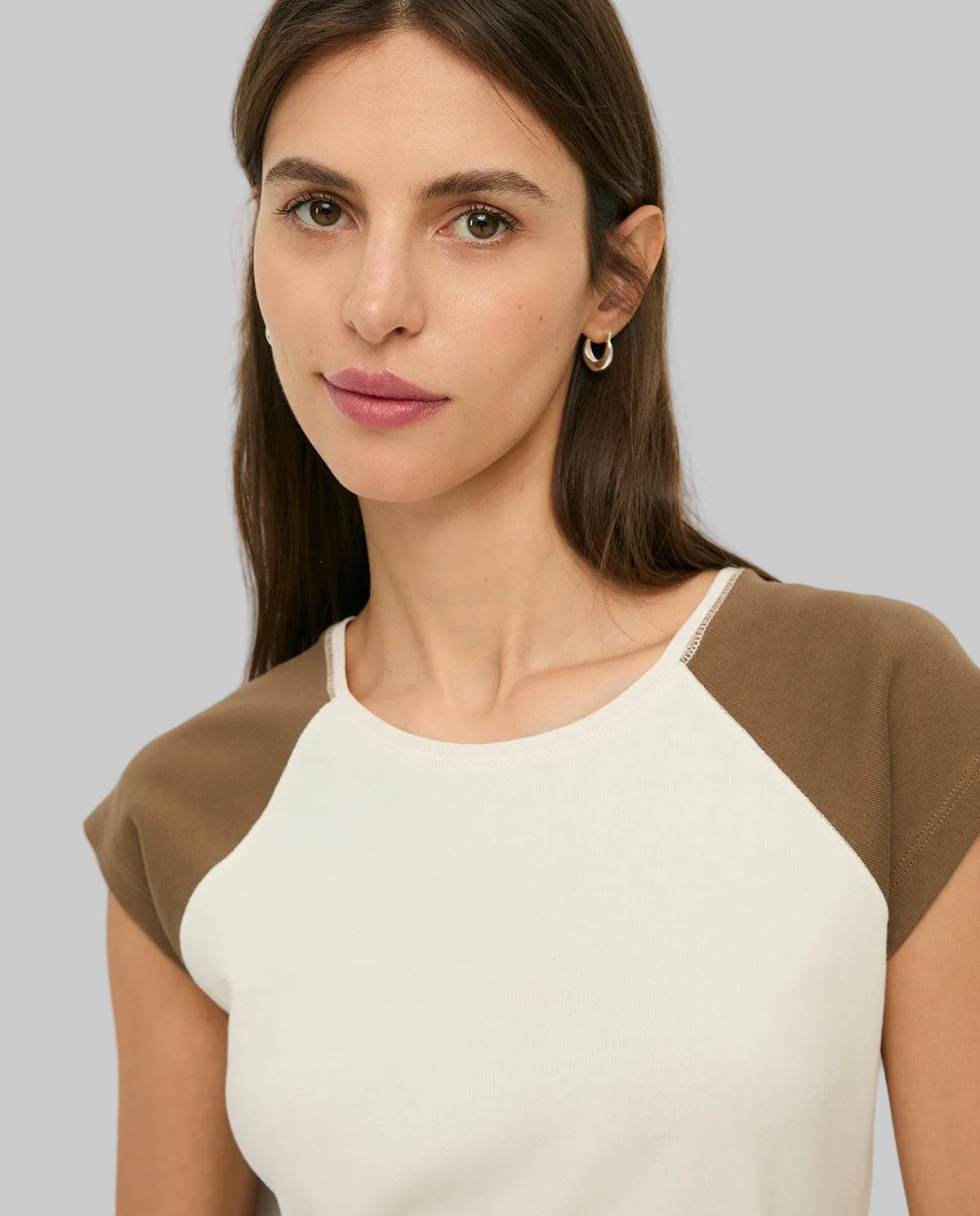 Two Tone Cotton T-Shirt