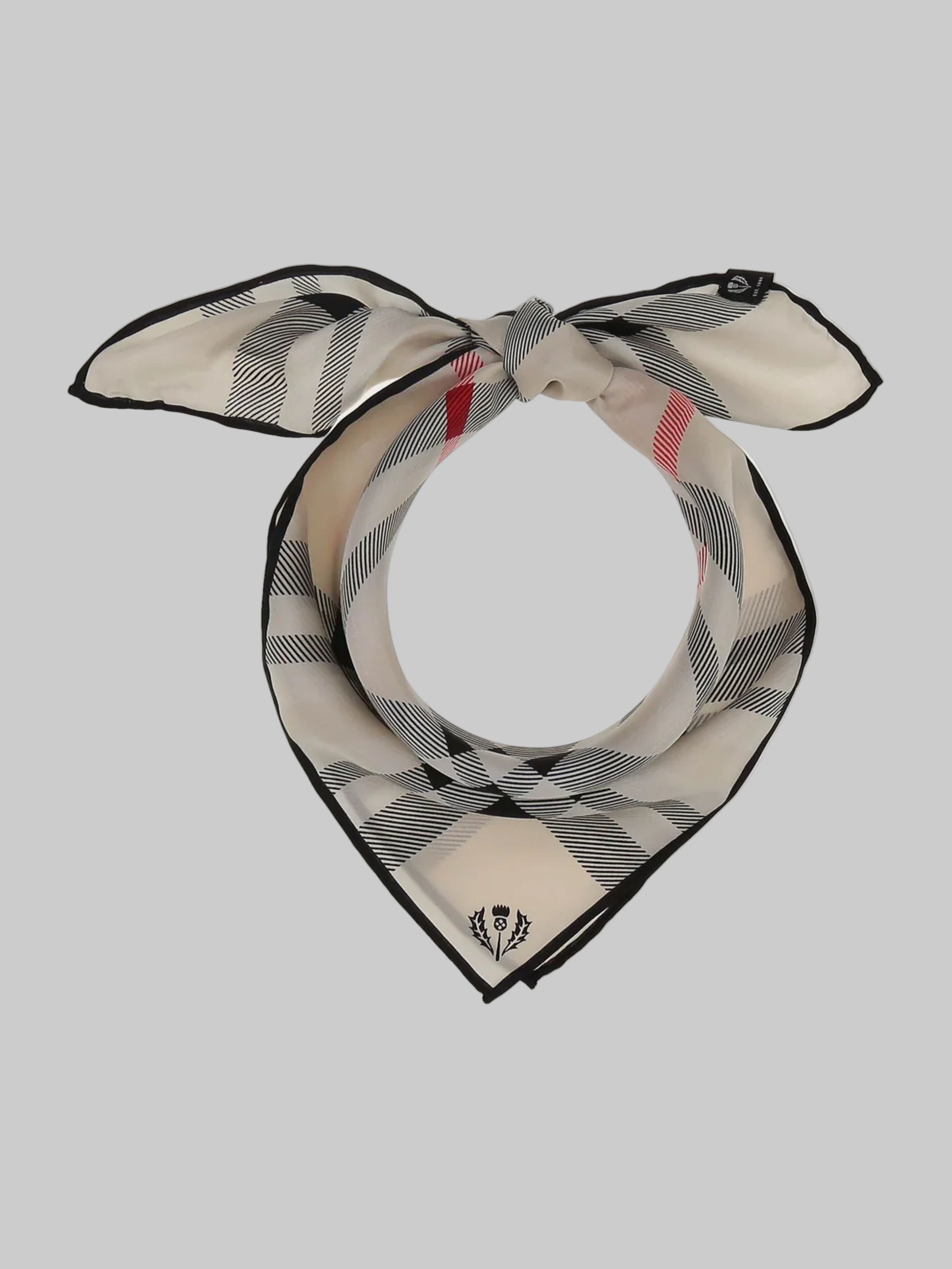 Neckerchief with Fraas Plaid Pure Silk