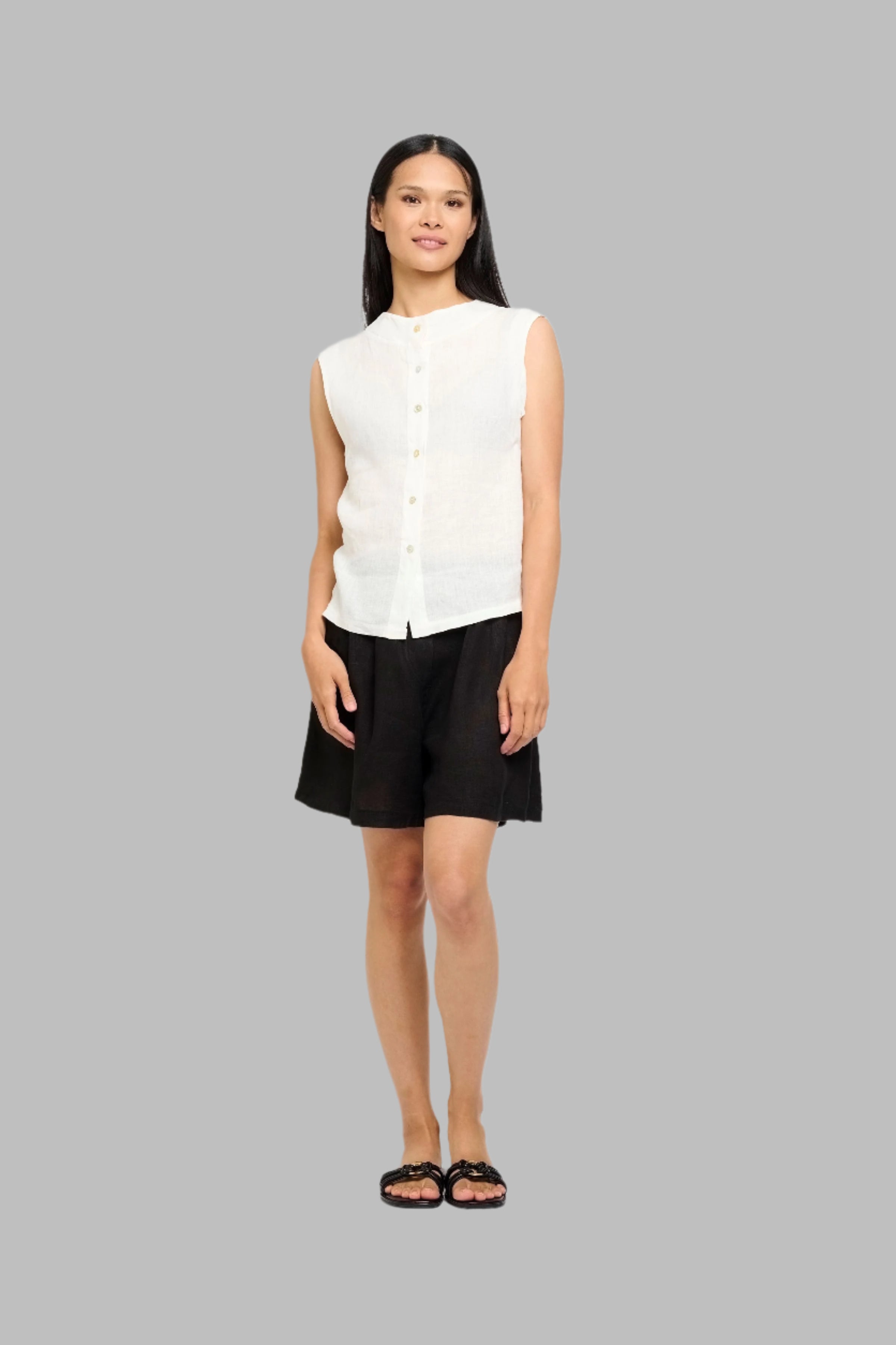 Button Down Line Vest