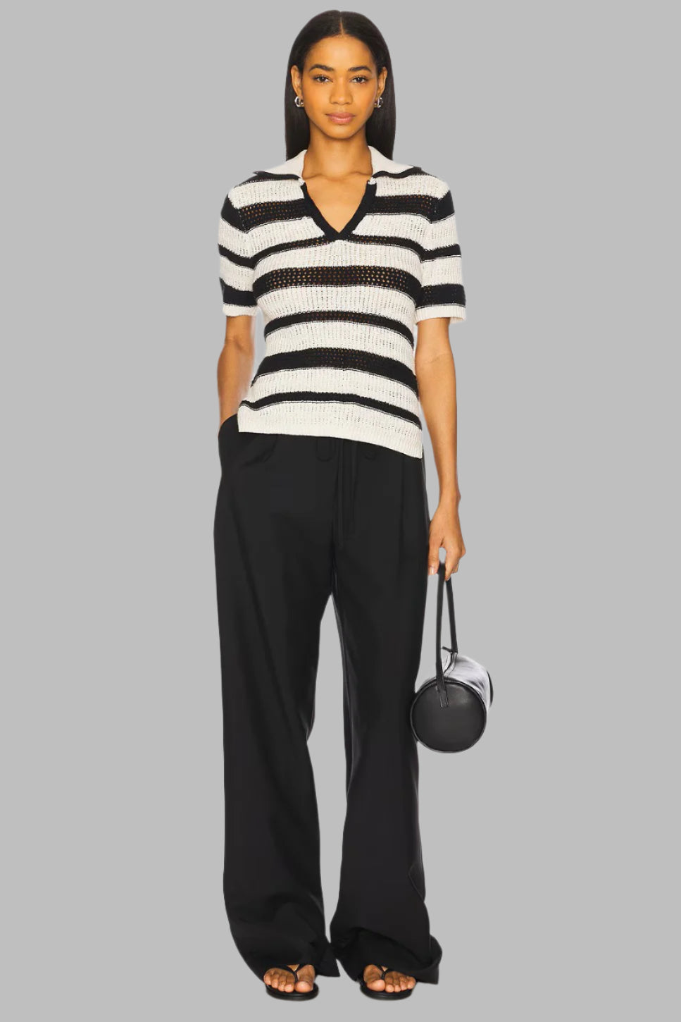 Knitted Collared Top