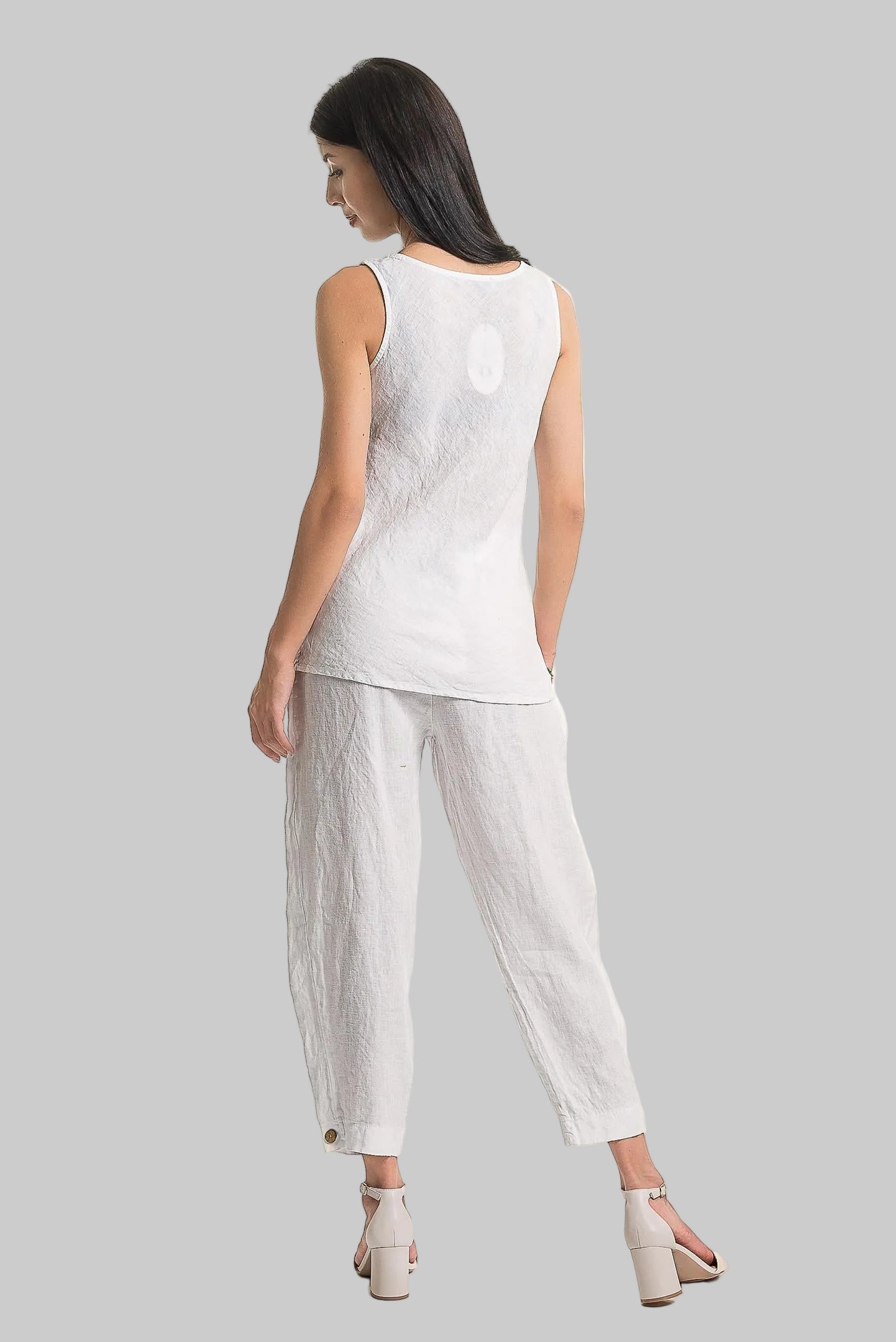 French Linen Sleeveless Top