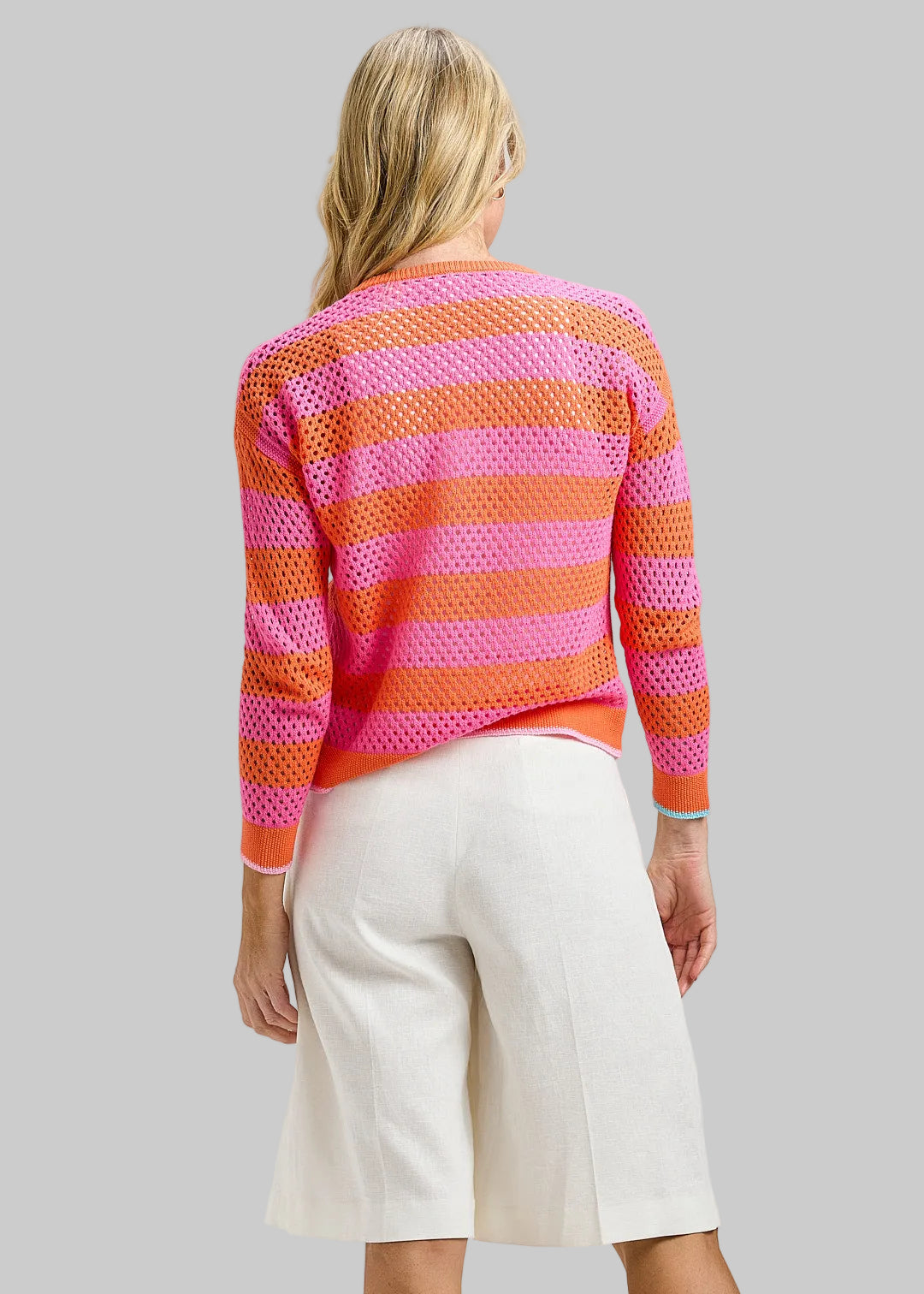 Pointelle Zip Cardigan