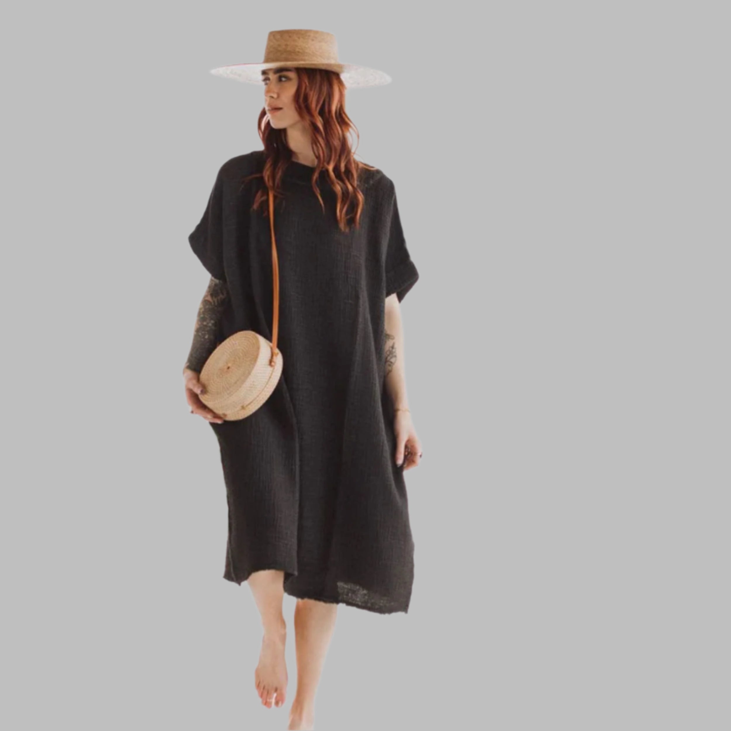 Crinkle Balloon Dress