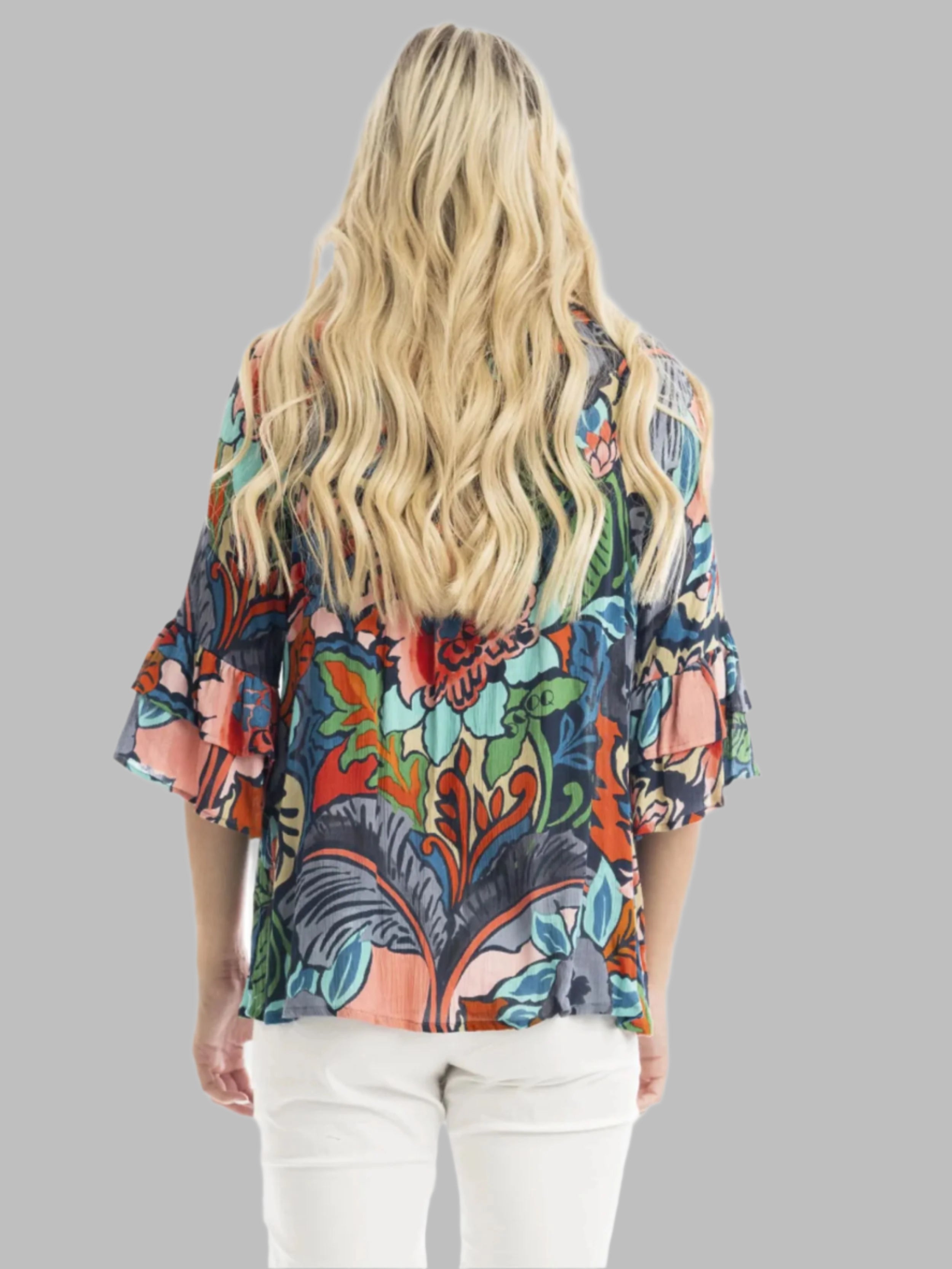 Cape Verde Tassel Frill Top