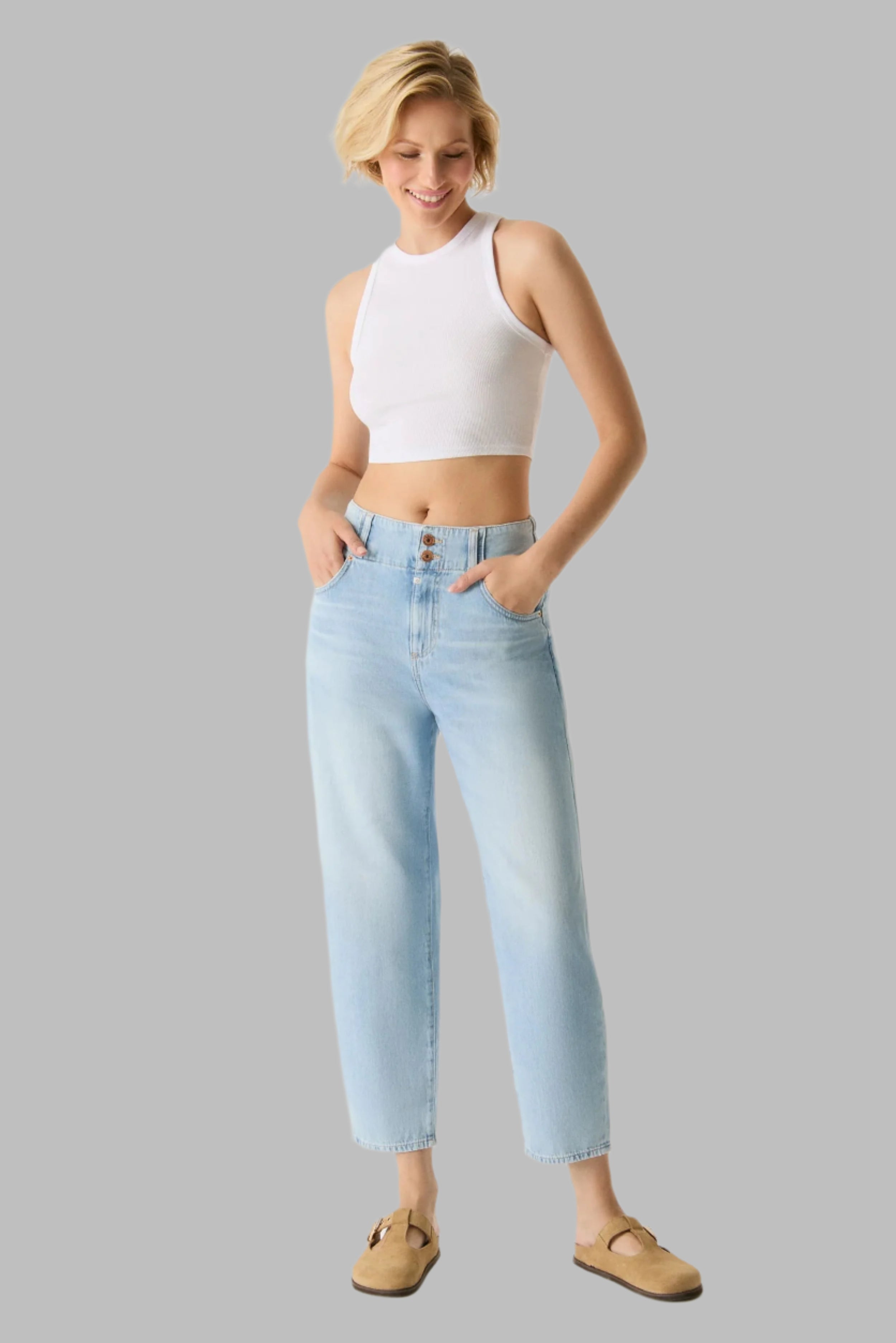 Jasmine High Waist Cropped Jogger