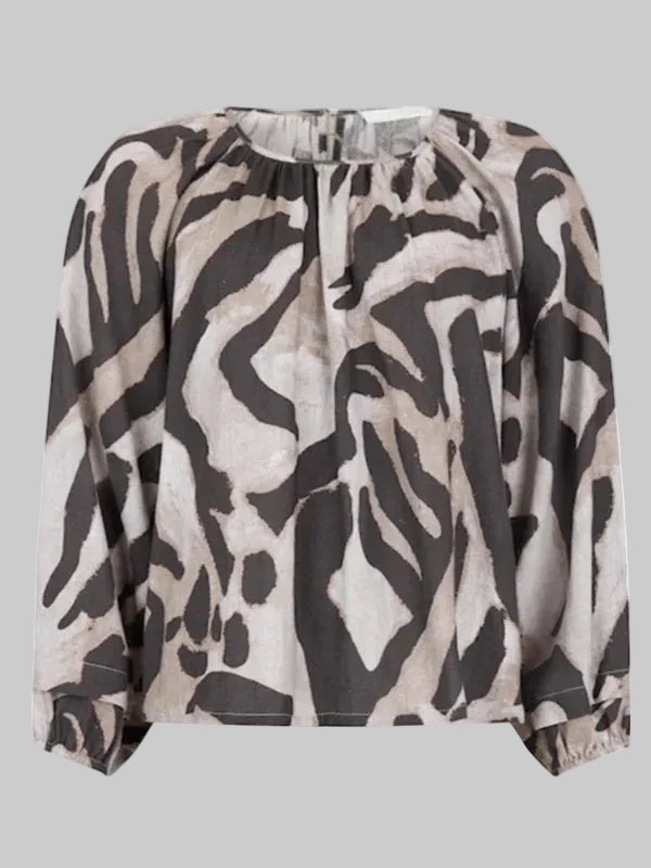 Animal Print Blouse