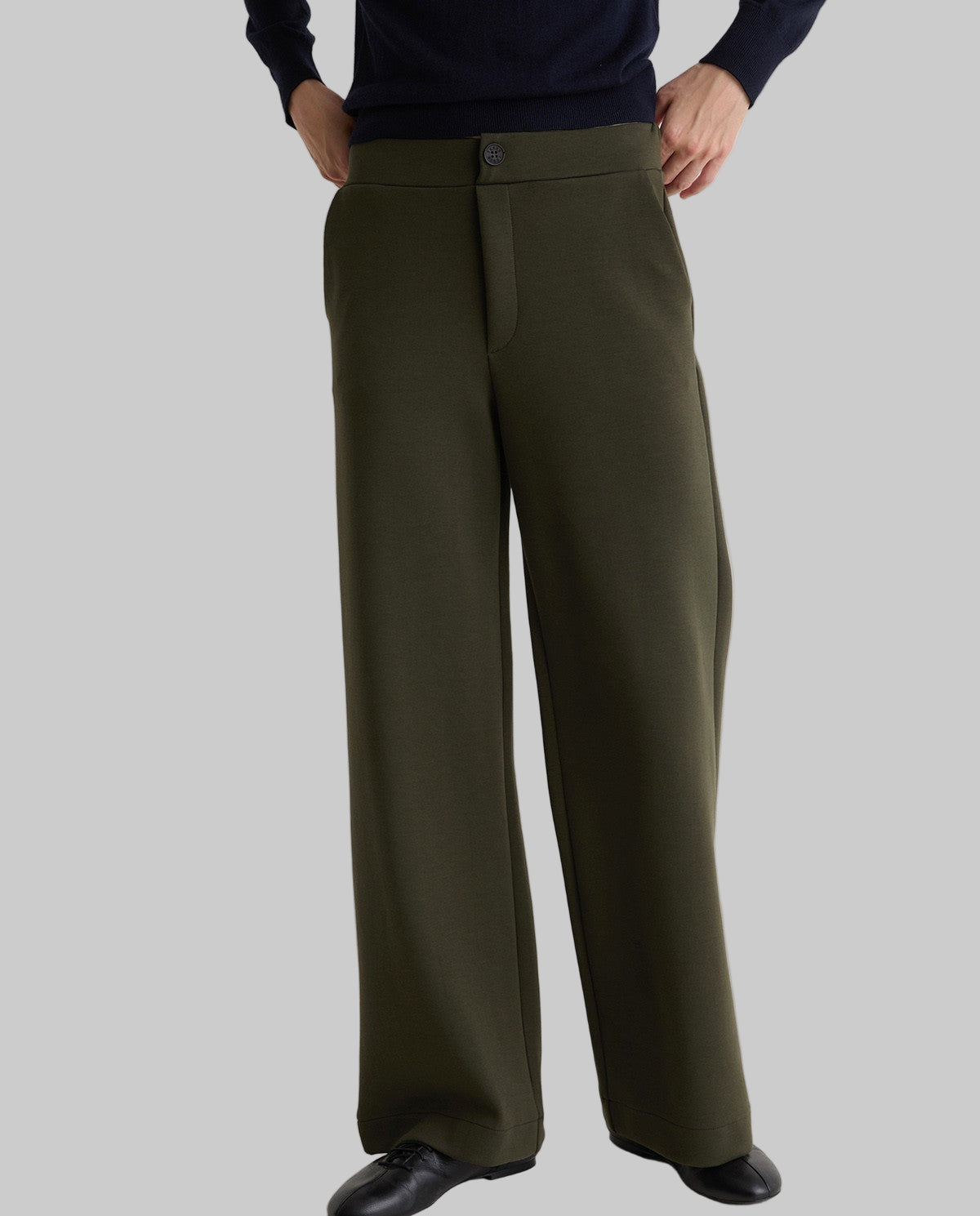 Elastic Wide-Leg Pants