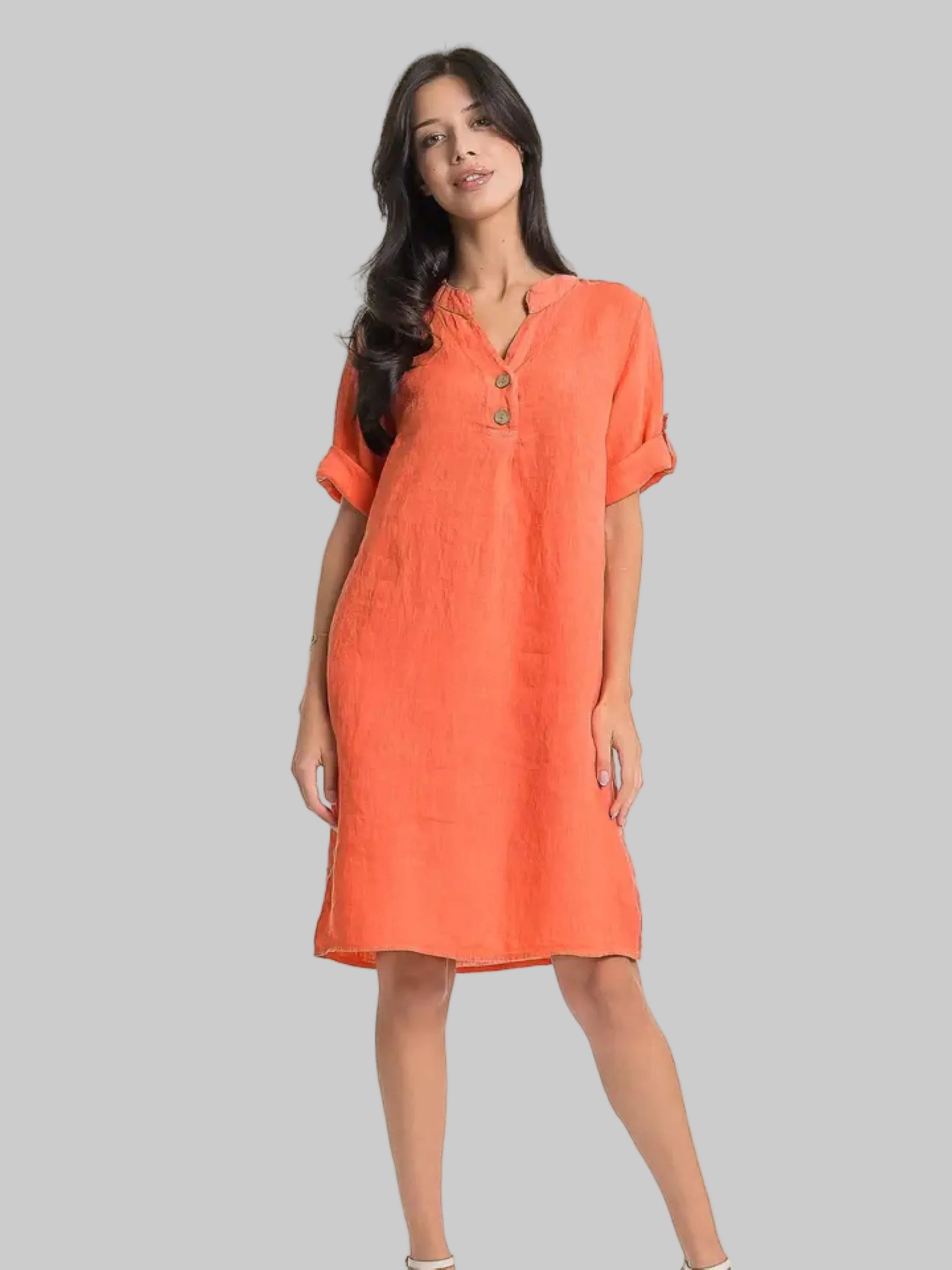 French Linen Dress