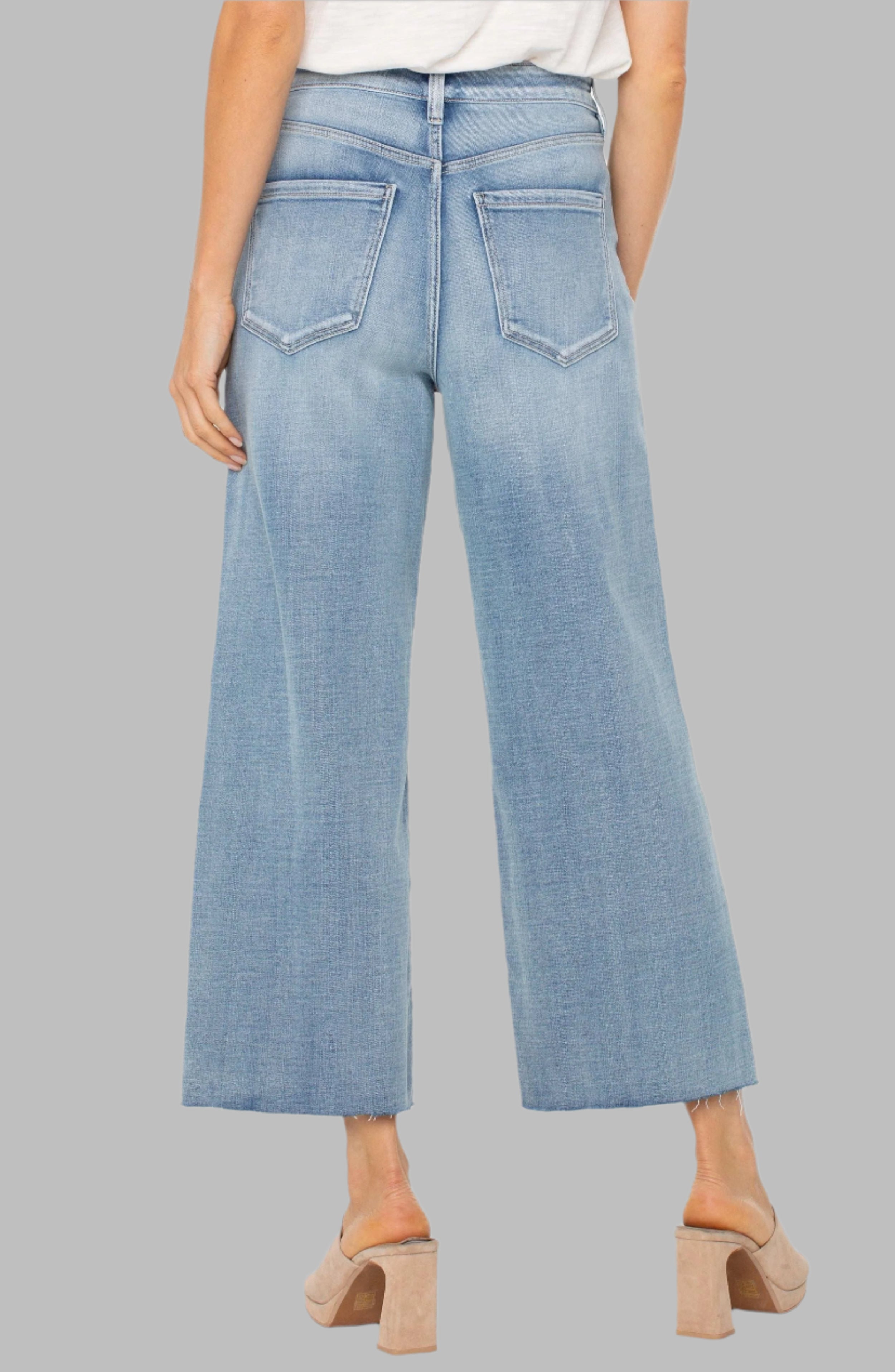 Stride hi-rise Bottom Jean Wide Leg