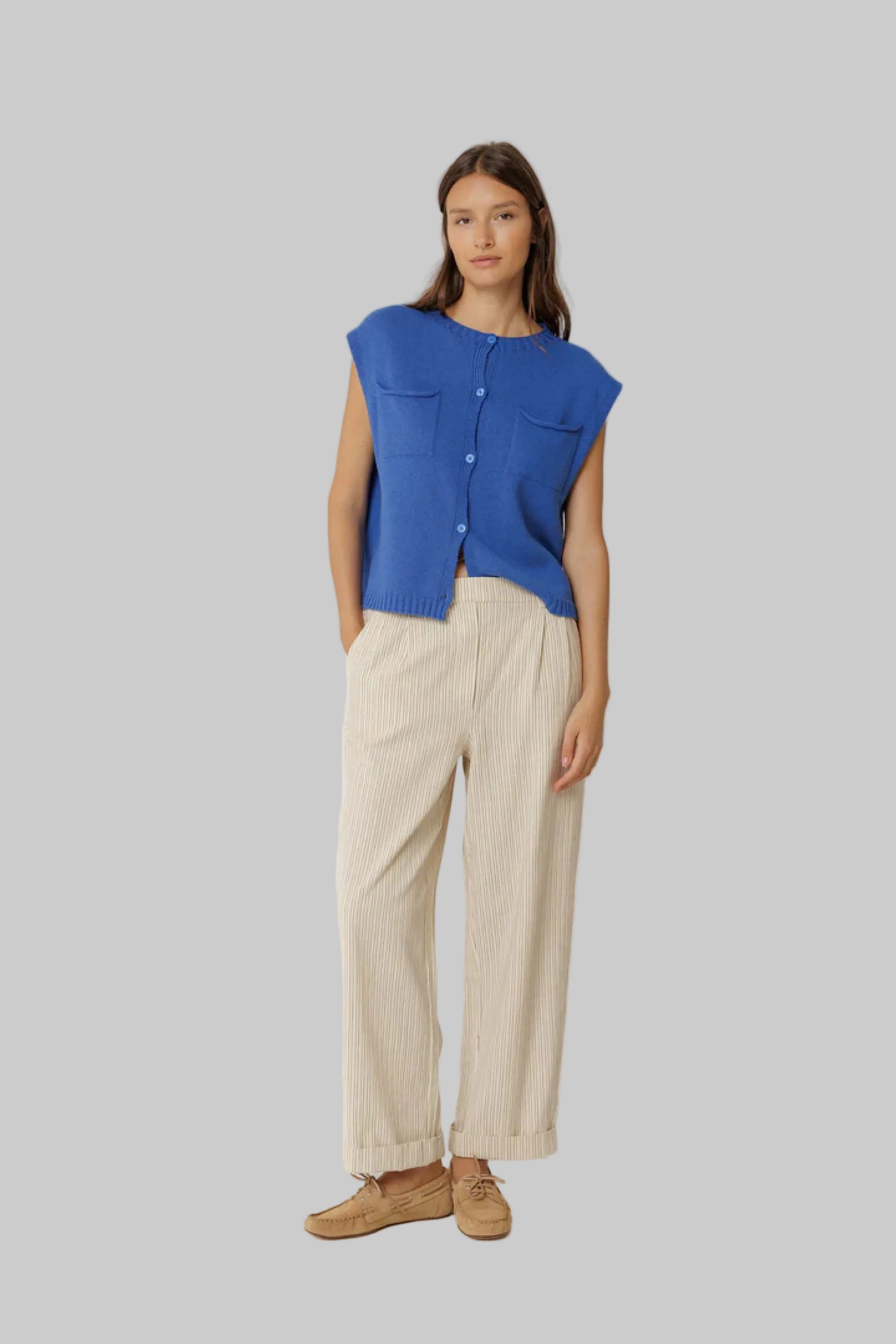 Boxy Vest With Pockets