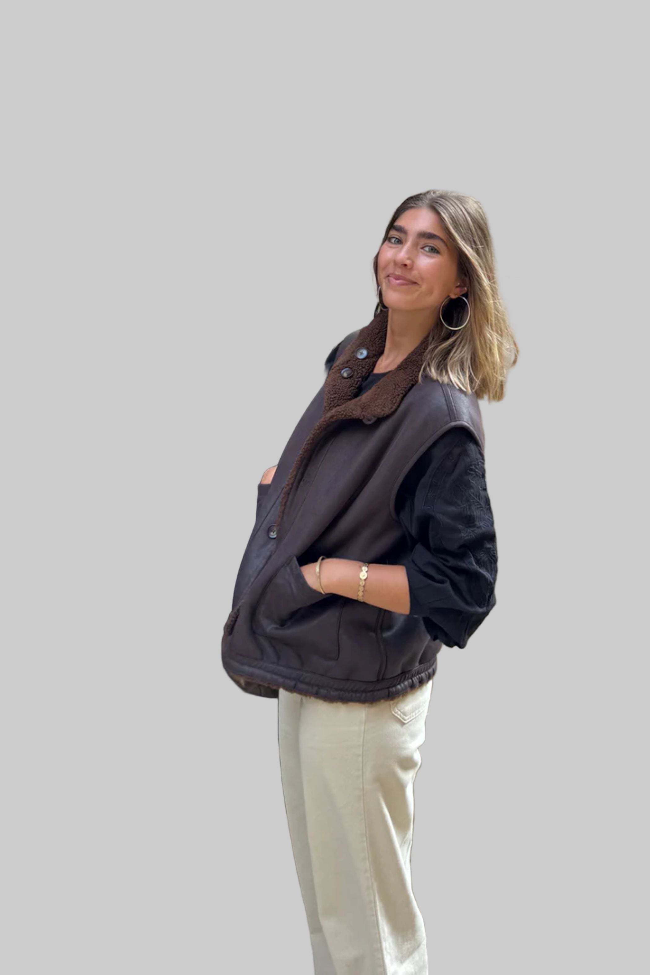 Reversible Teddy Vest