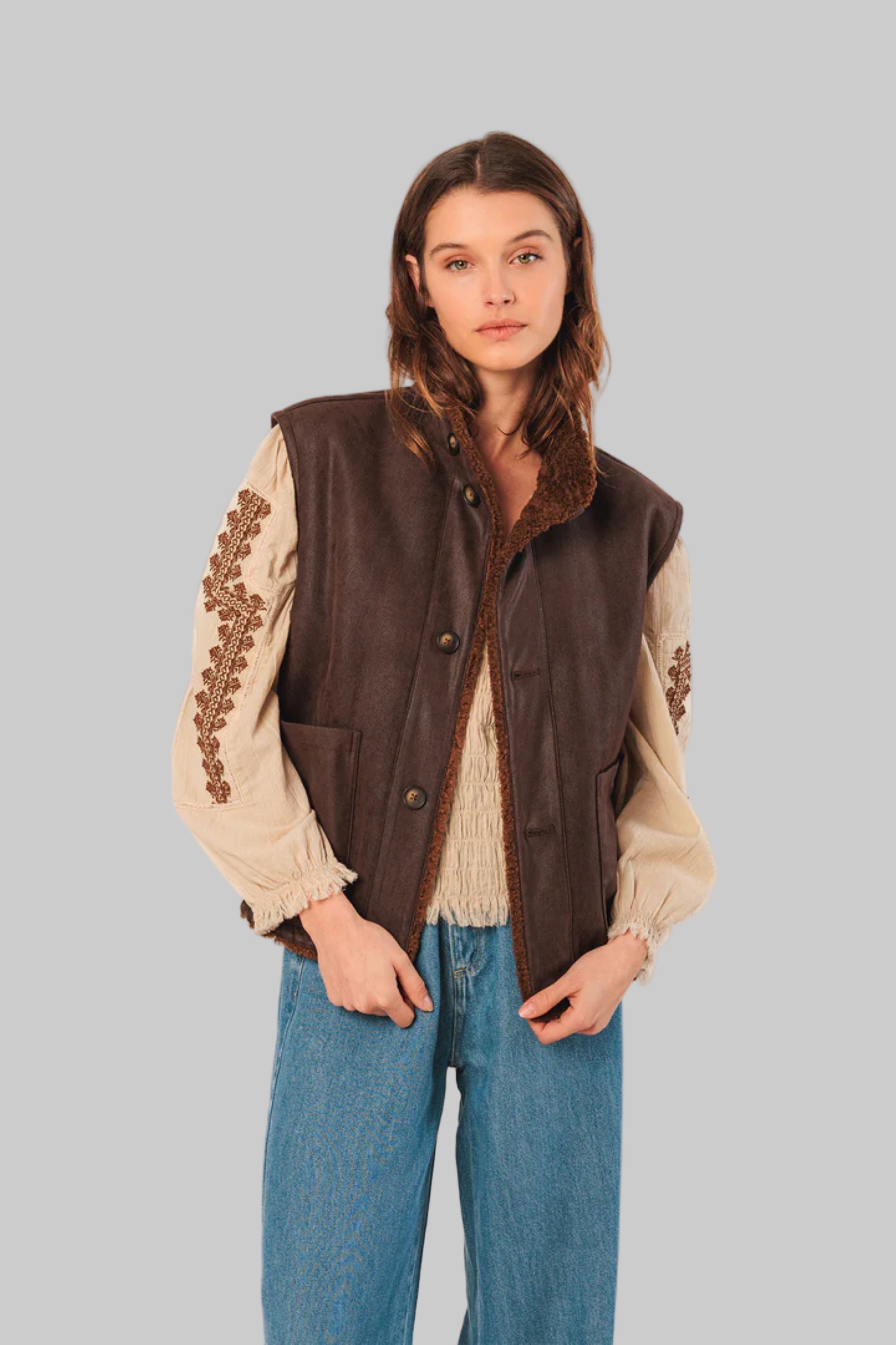 Reversible Teddy Vest