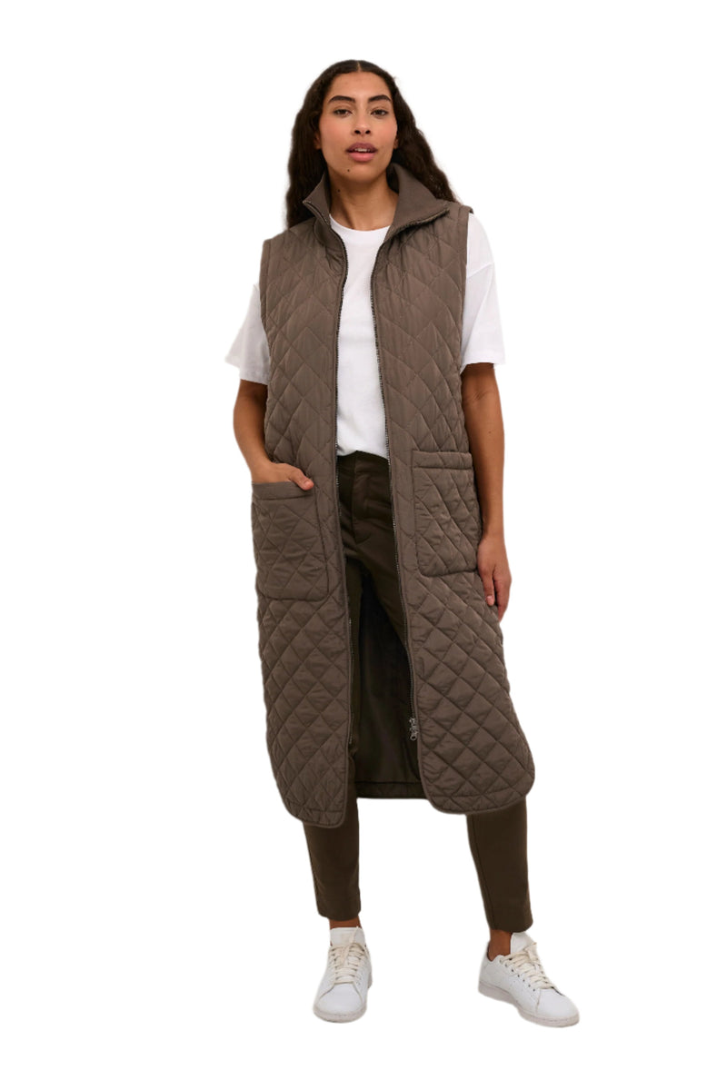 Kaffe Top Waistcoat Quilted