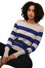 Kaffe Top Pullover Striped