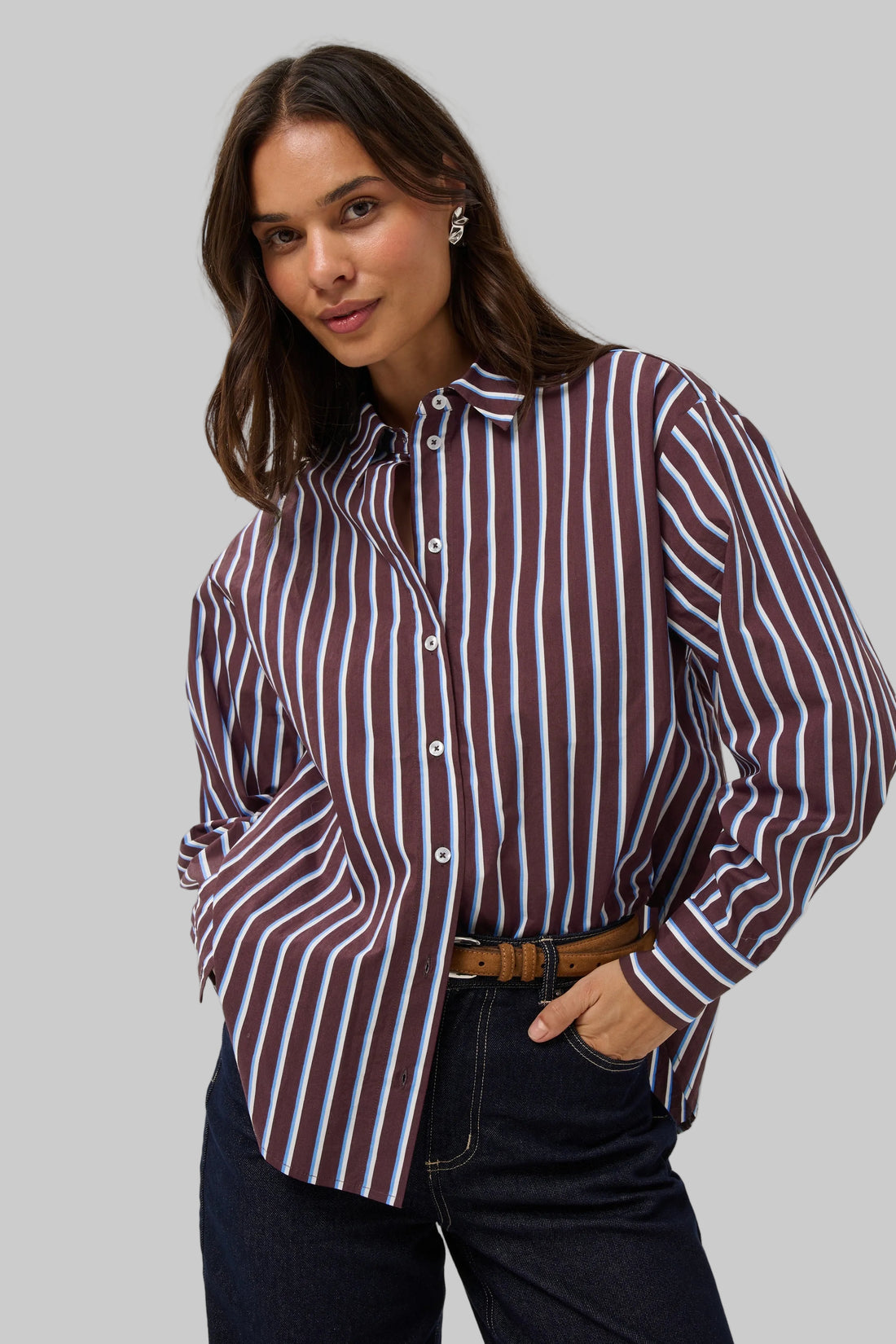 KAgavina Striped Shirt
