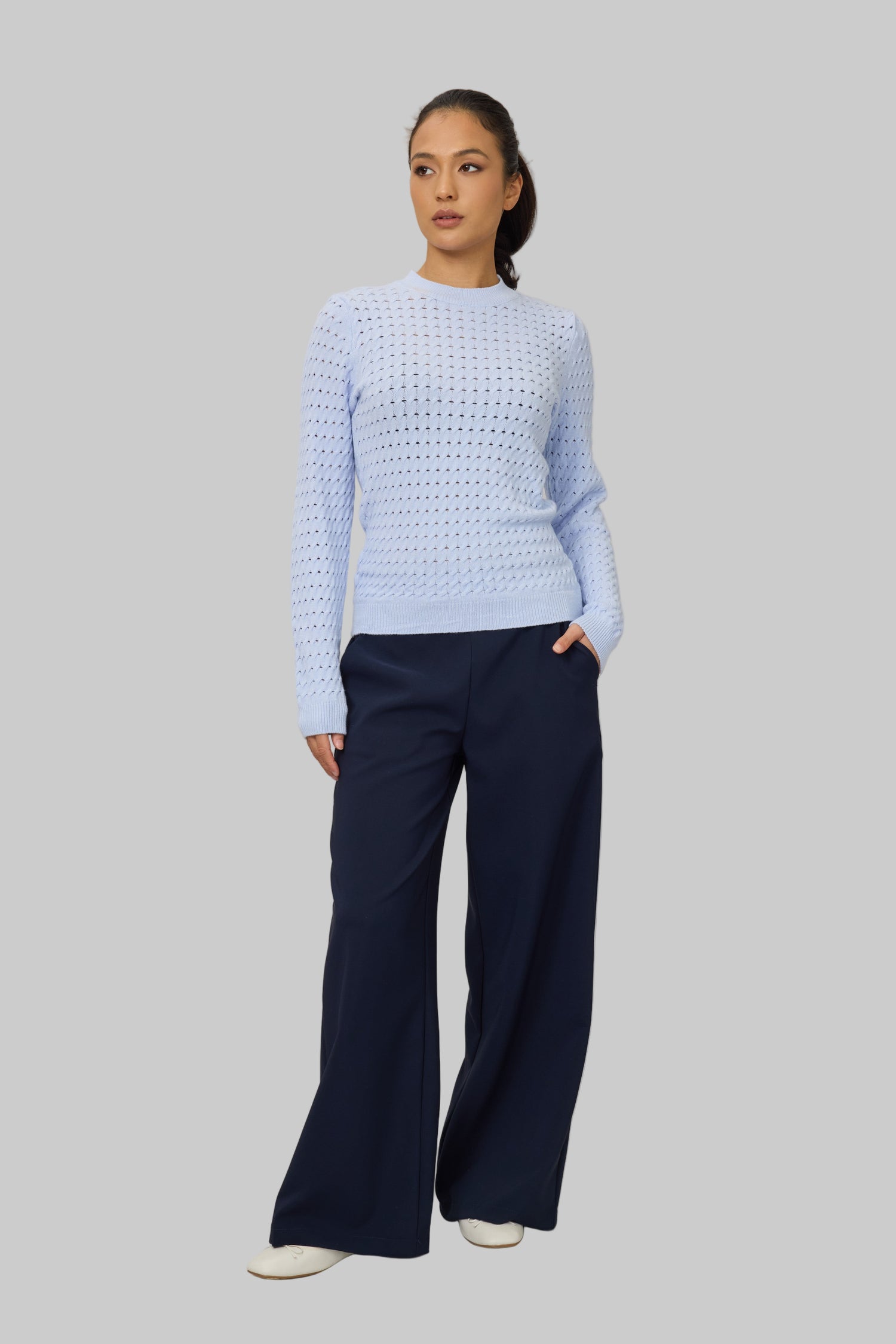 Stretch Wide Leg Pant