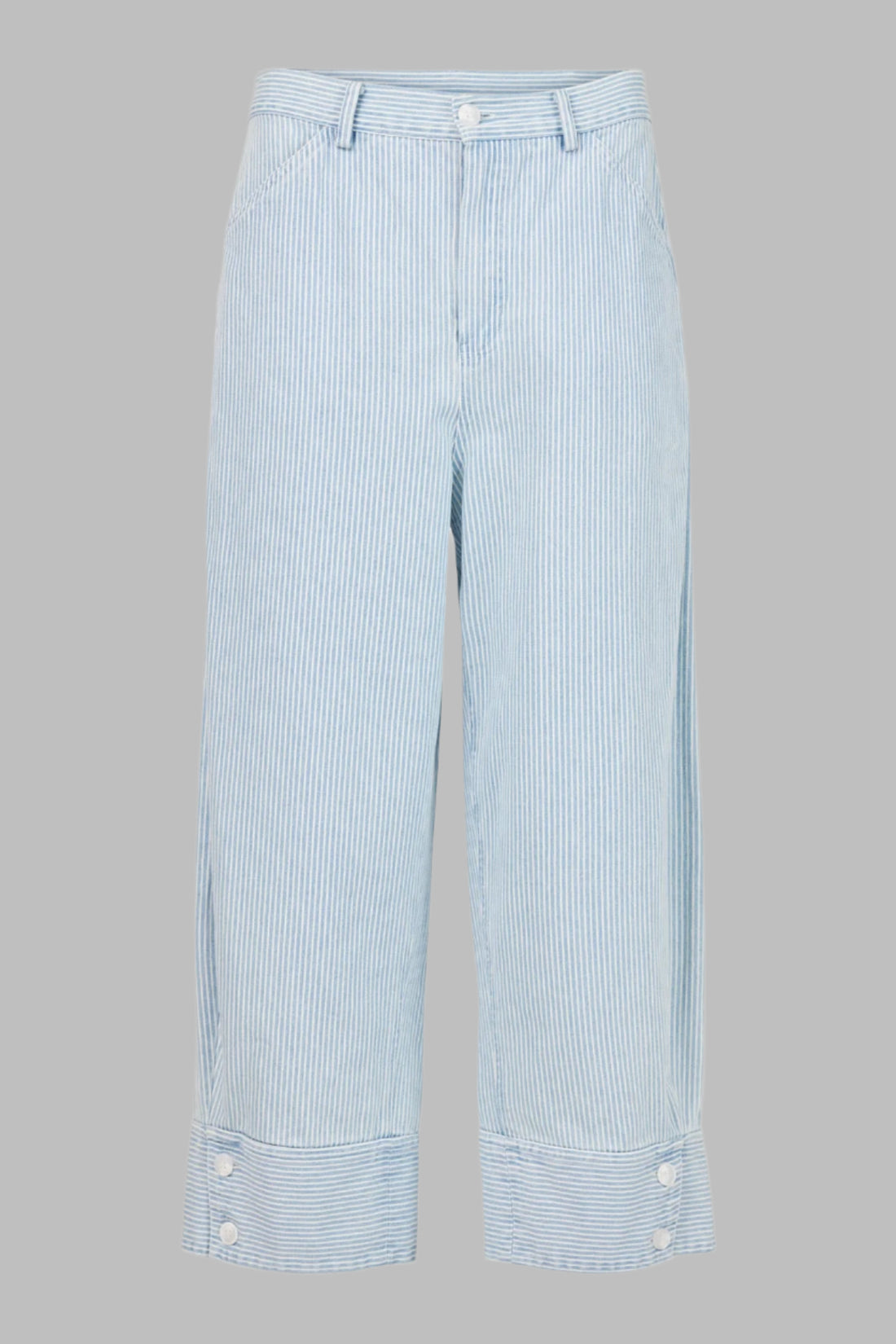 Cotton Pant With Button Detail
