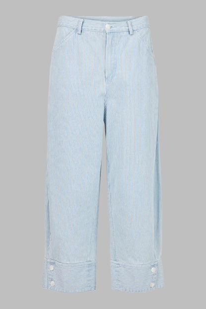 Cotton Pant With Button Detail