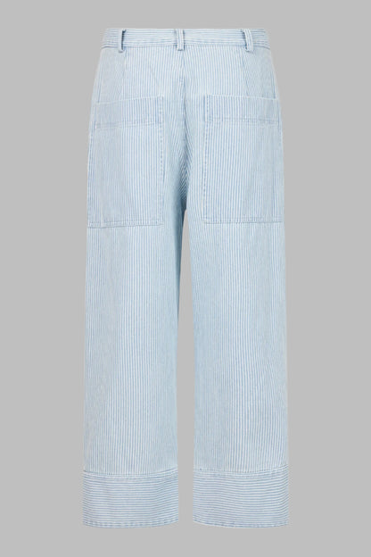 Cotton Pant With Button Detail