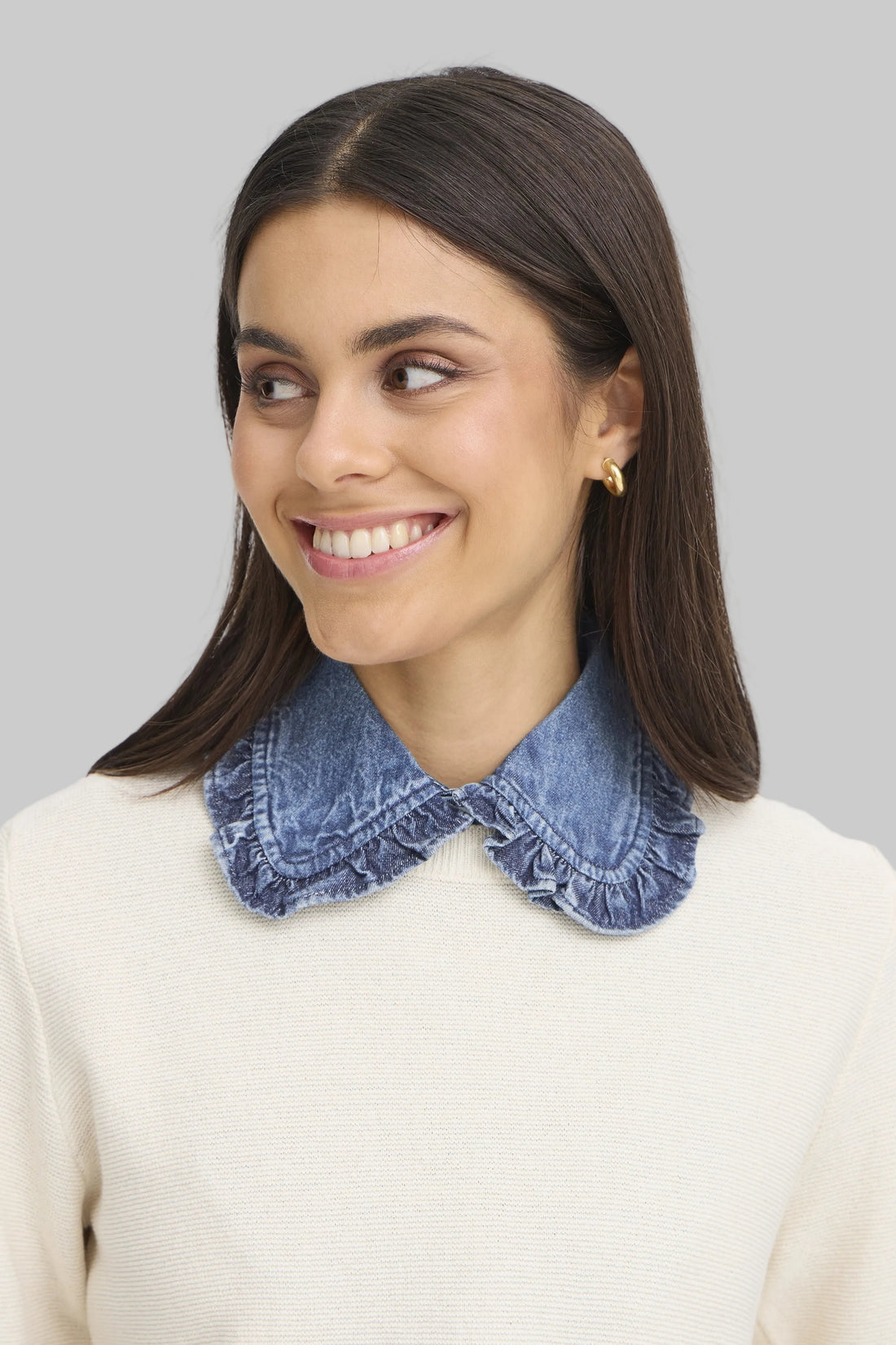 FRSora denim Collar