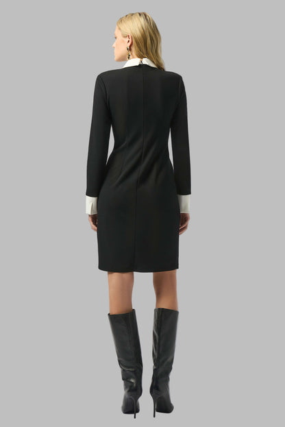 Scuba Crepe Colour-Block Shift Dress