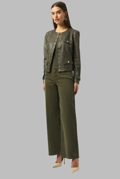 Goldie - Classic Wide Leg Stretch Denim Jean
