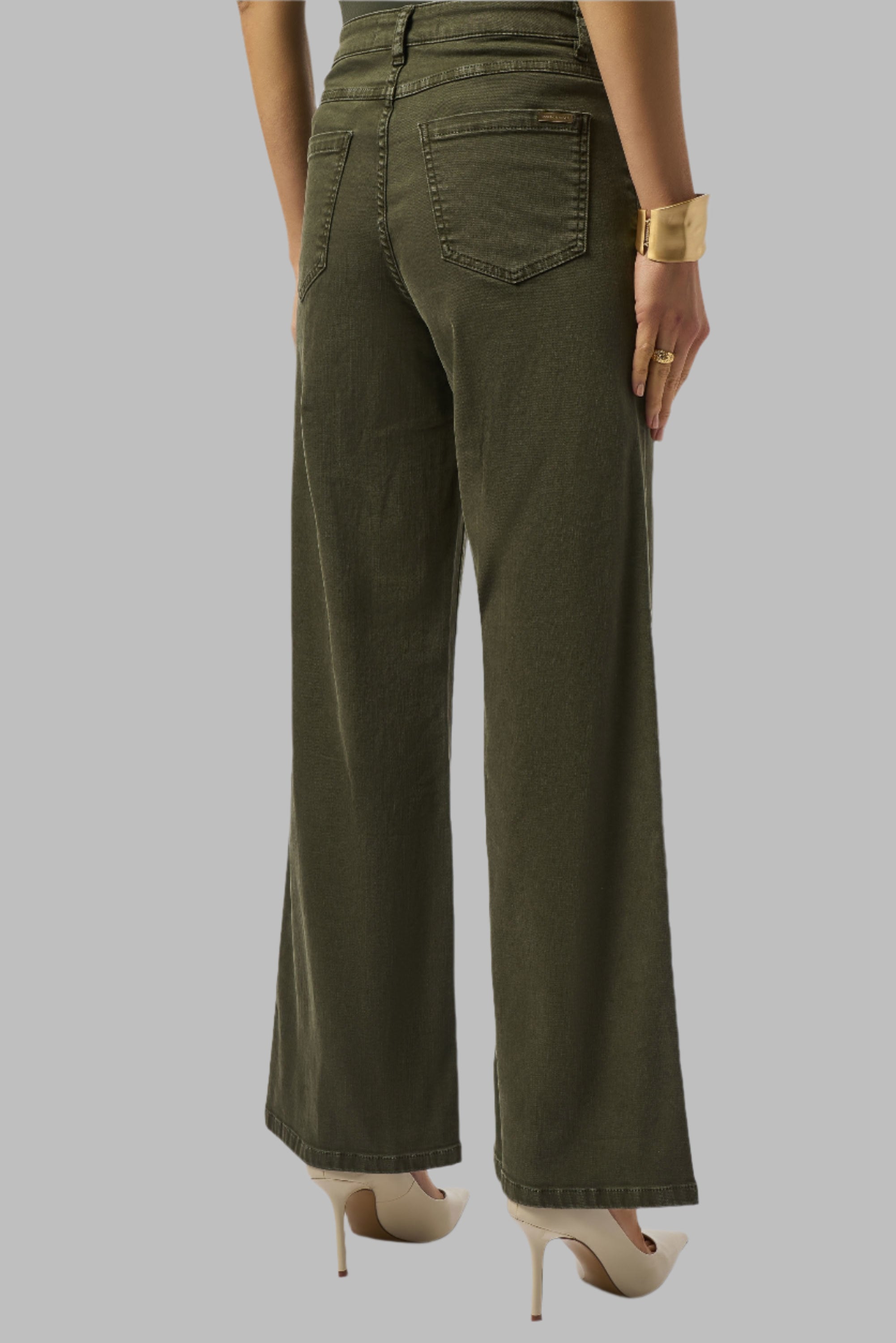 Goldie - Classic Wide Leg Stretch Denim Jean