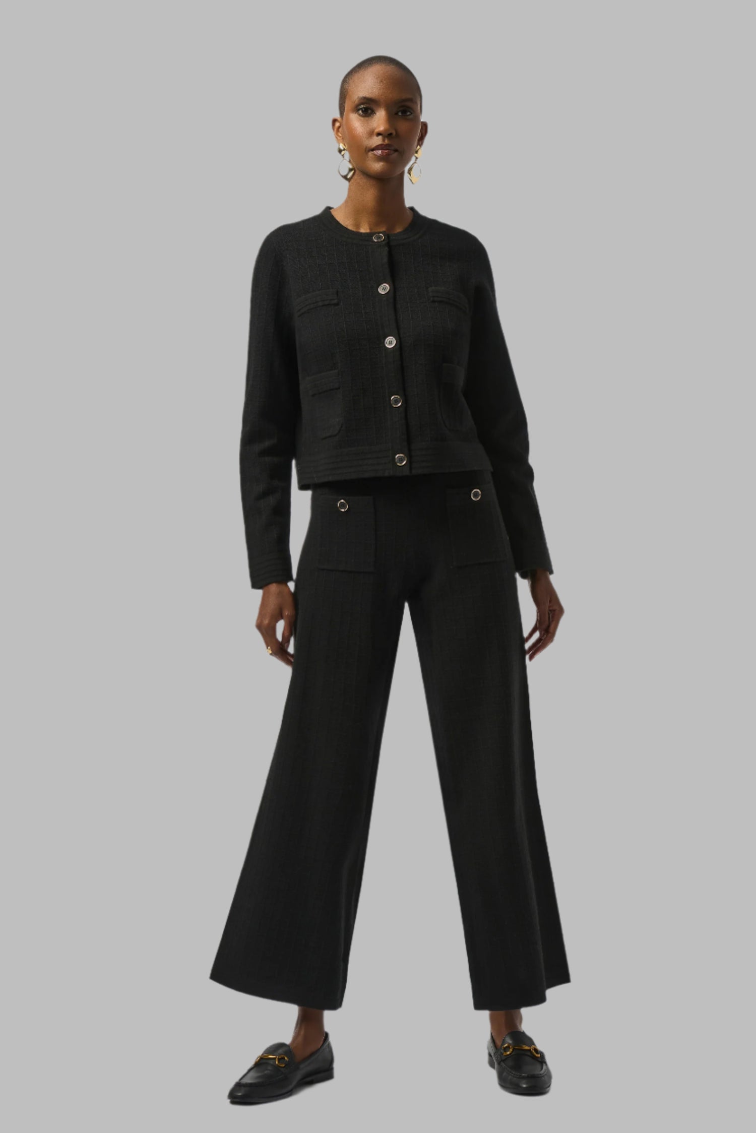 Sweater Knit Straight Leg Pants