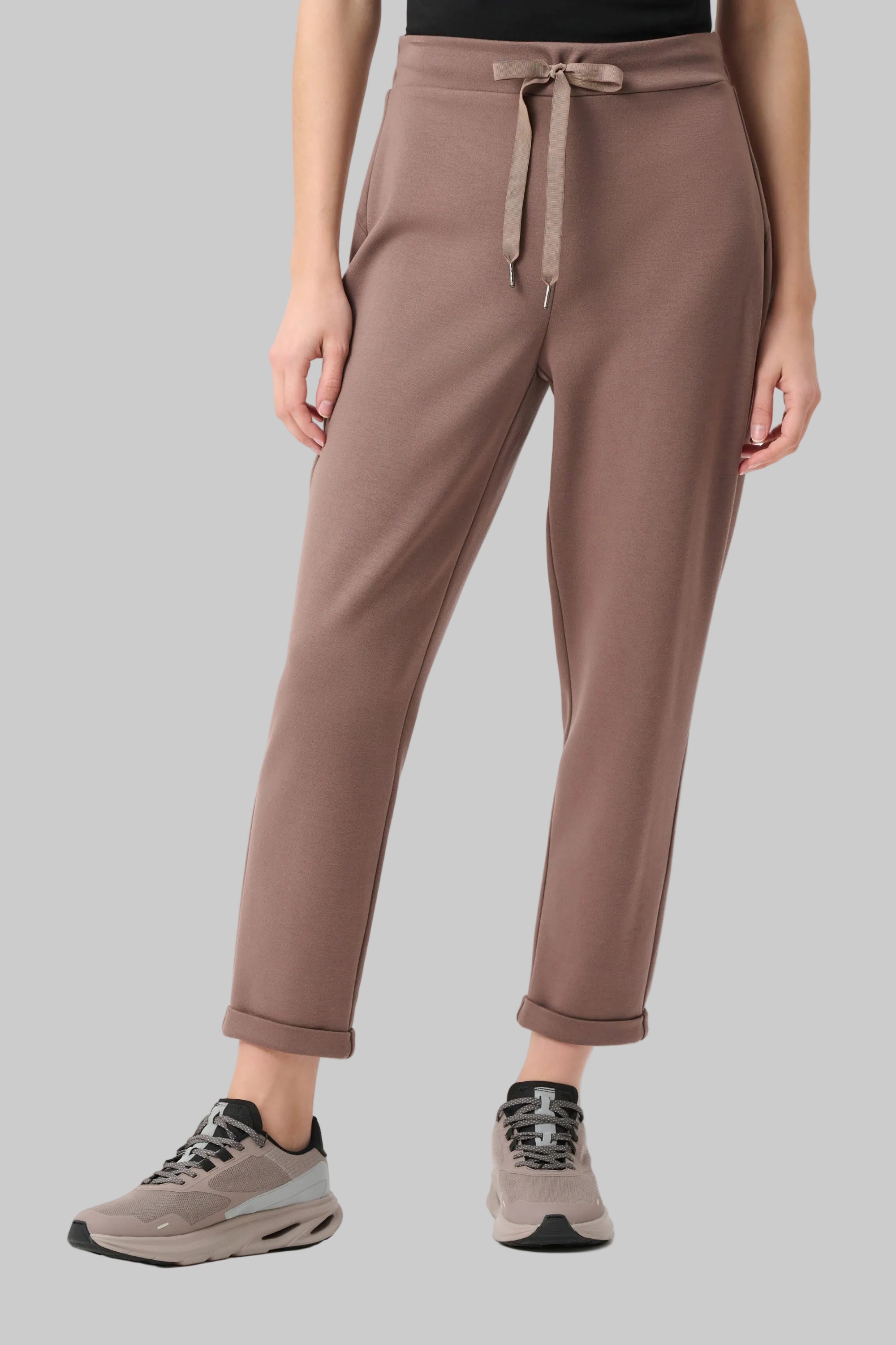 Scuba Jersey Pull-On Jogger Pants / Drawstring Waist