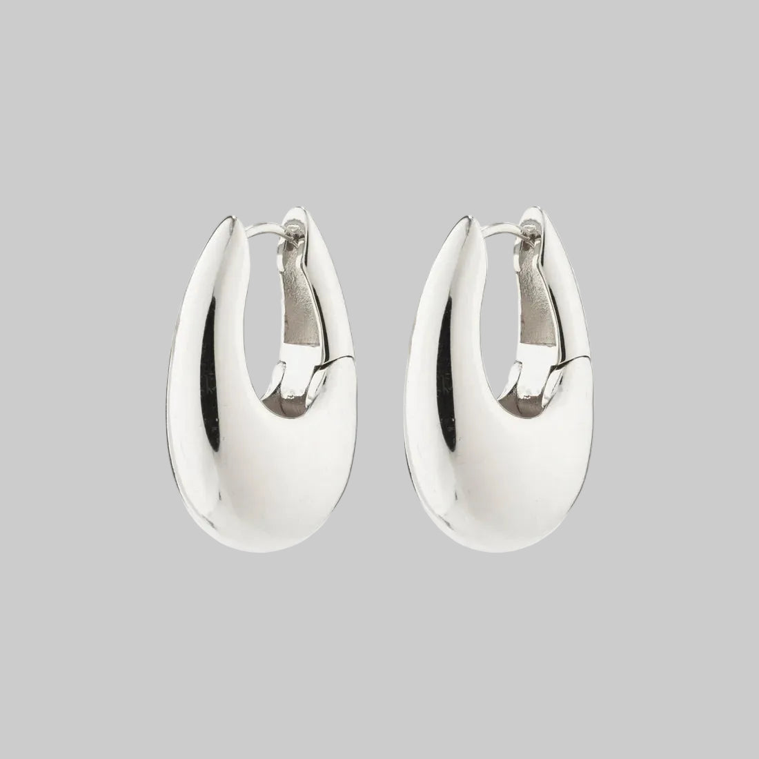 Autumn Recycled Chunky Retro Hoop Earrings