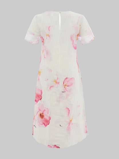 Short Sleeve Linen Dress