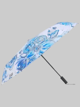 Blue Flowers Umbrella