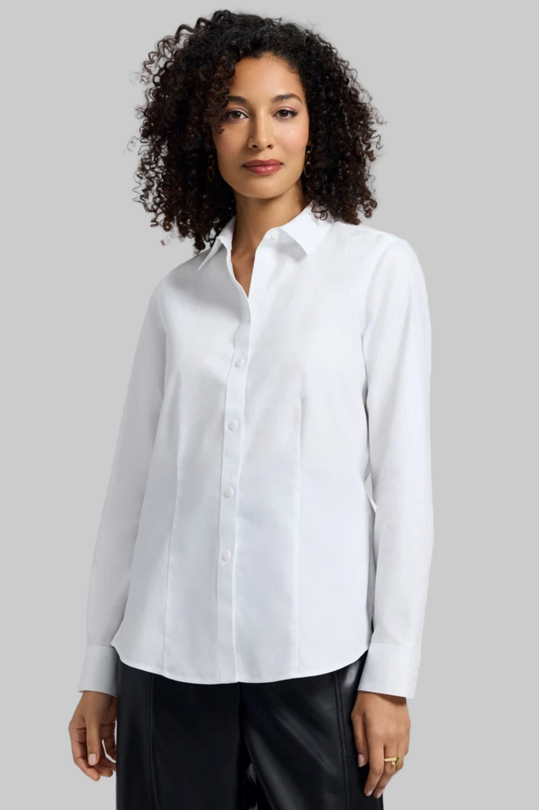 Dianna No Iron Pinpoint Long Sleeve Shirt