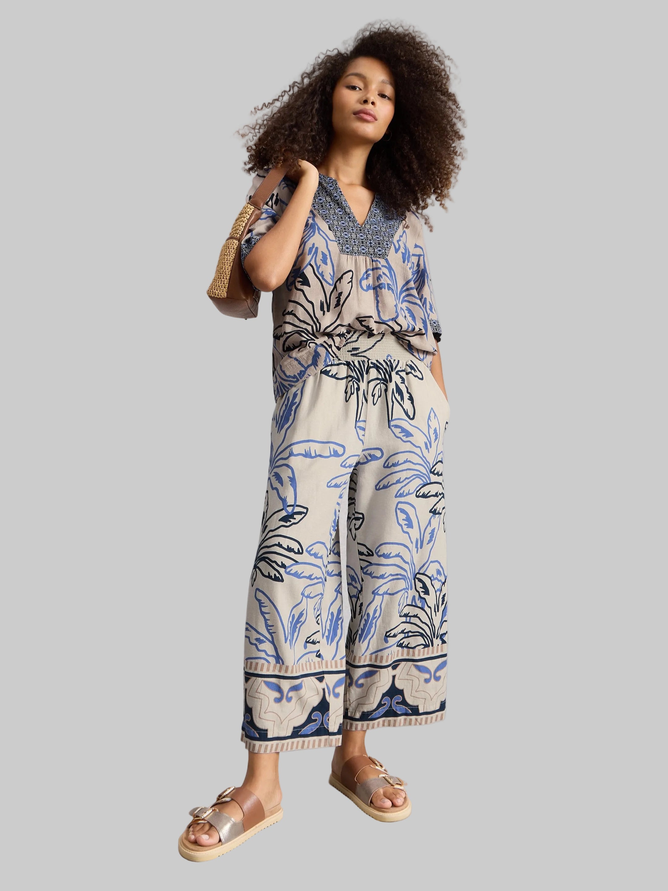 Shelly Linen Blend Culotte
