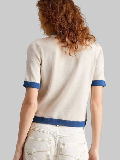 Charlotte Short Sleeve Crew Neck Cardigan