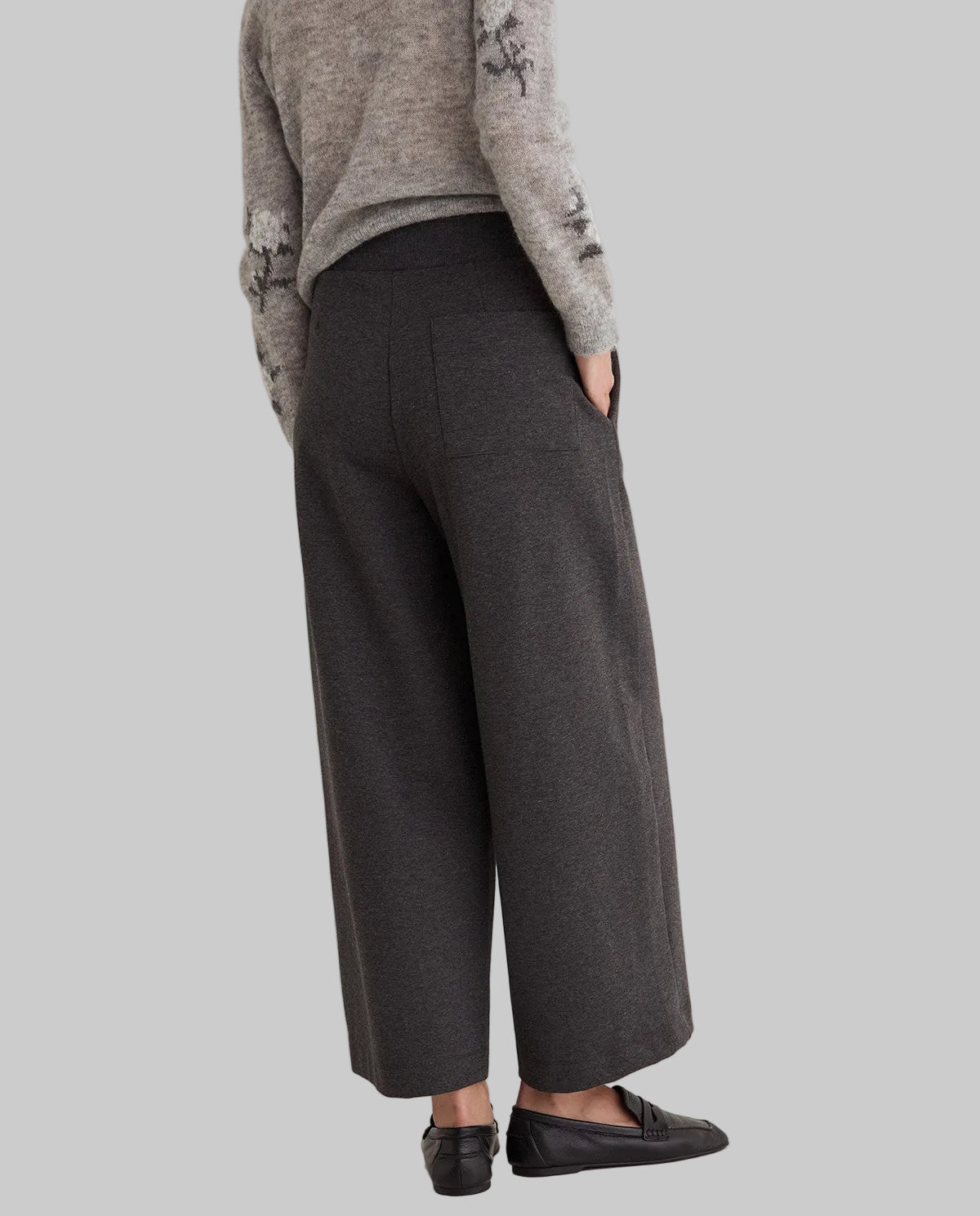 Wide Leg Knit Trouser