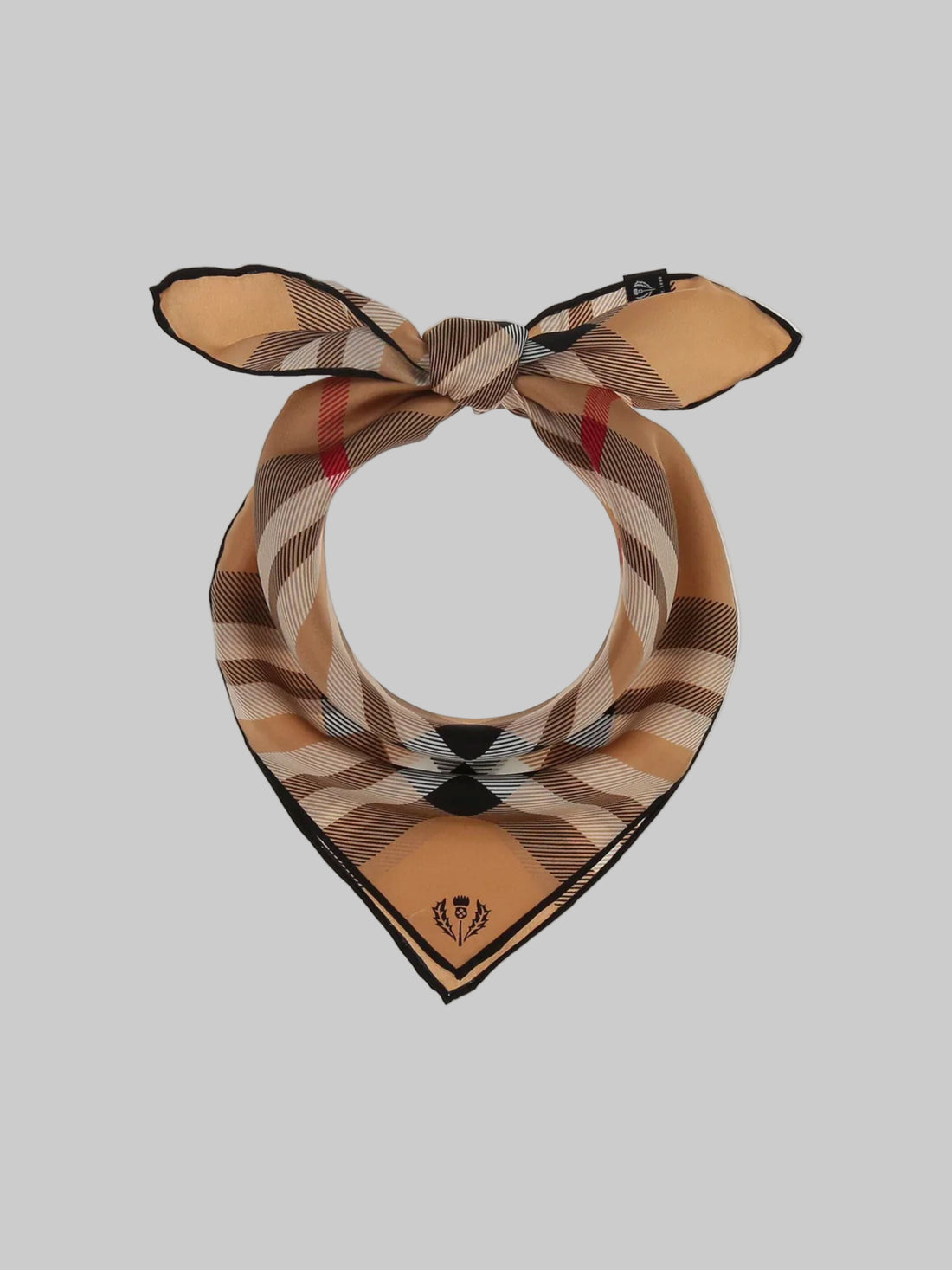 Neckerchief with Fraas Plaid Pure Silk