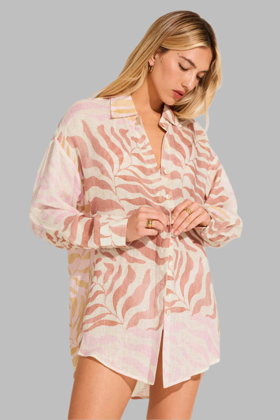 Playa Linen Boyfriend Shirt