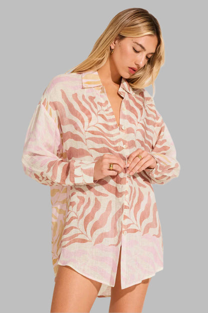 Playa Linen Boyfriend Shirt
